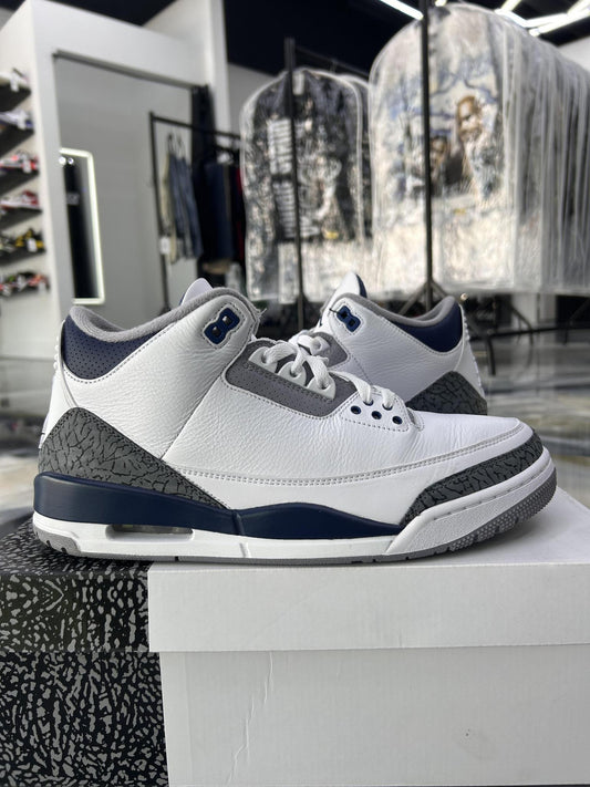 Jordan 3 "Midnight Navy" Used Size 11