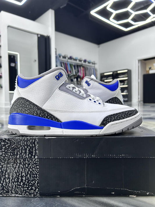 Jordan 3 "Racer Blue" Used Size 12