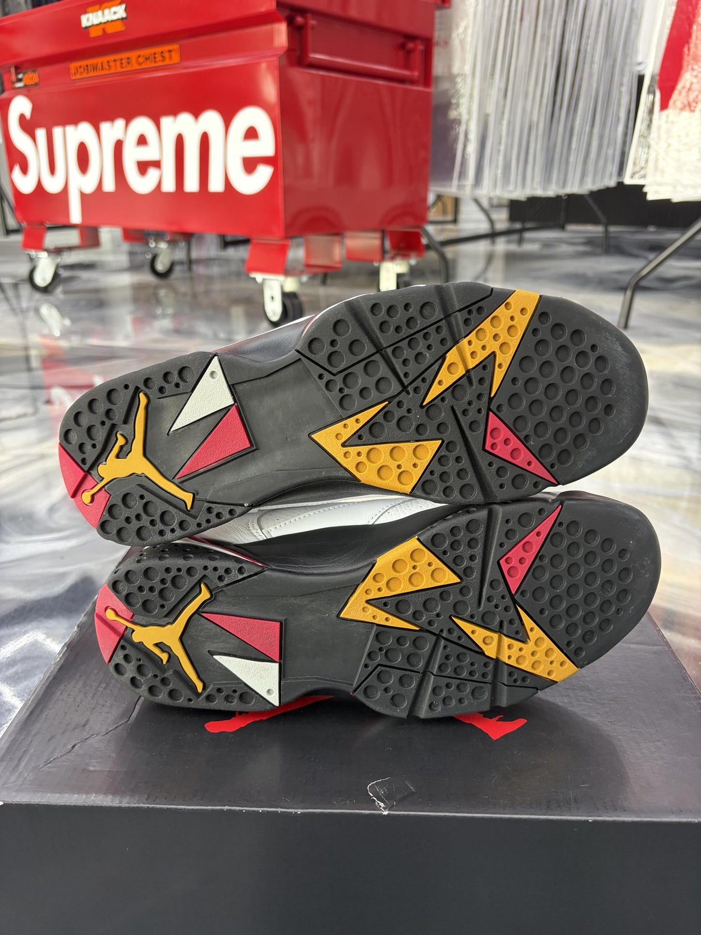 Jordan 7 "Cardinal" Used Size 9
