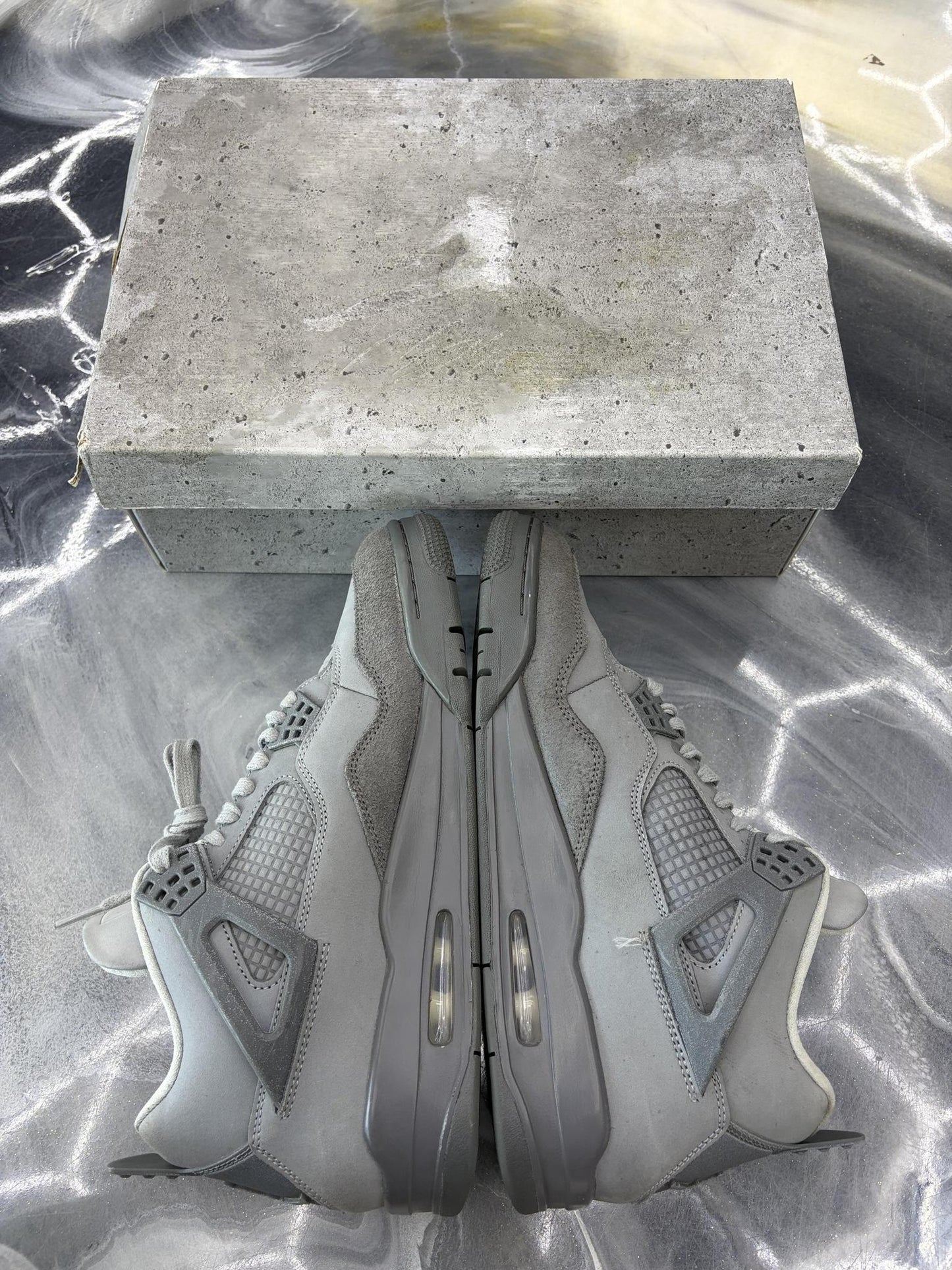 Jordan 4 "Wet Cement" Used Size 10