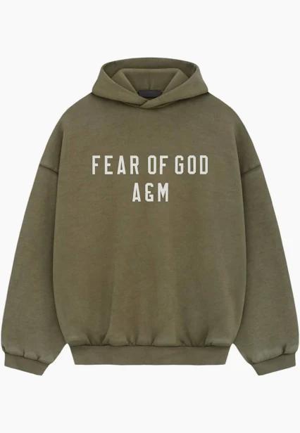 Essentials Heavy Fleece Hoodie "Military"