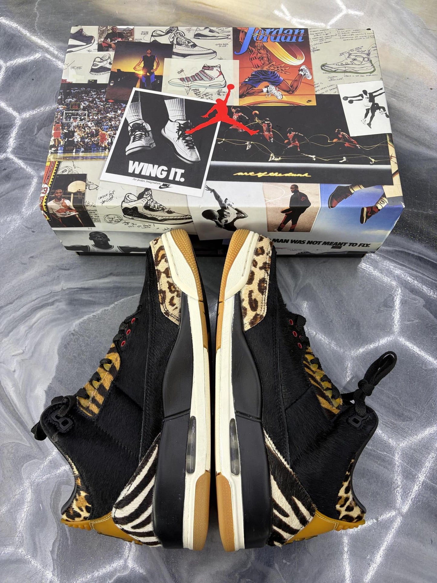 Jordan 3 "Animal Instinct" Used Size 9