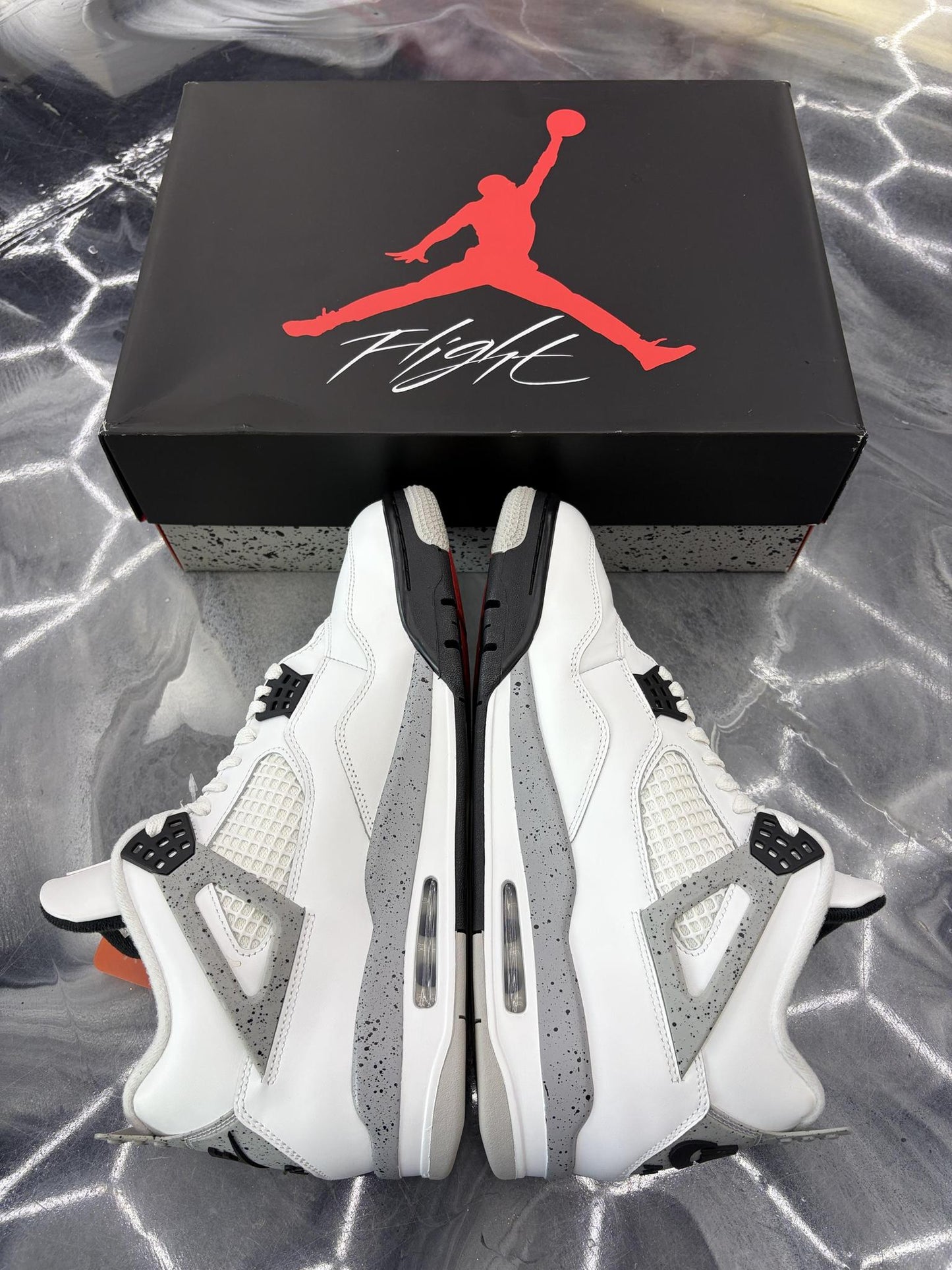 Jordan 4 "White Cement" Used Size 12