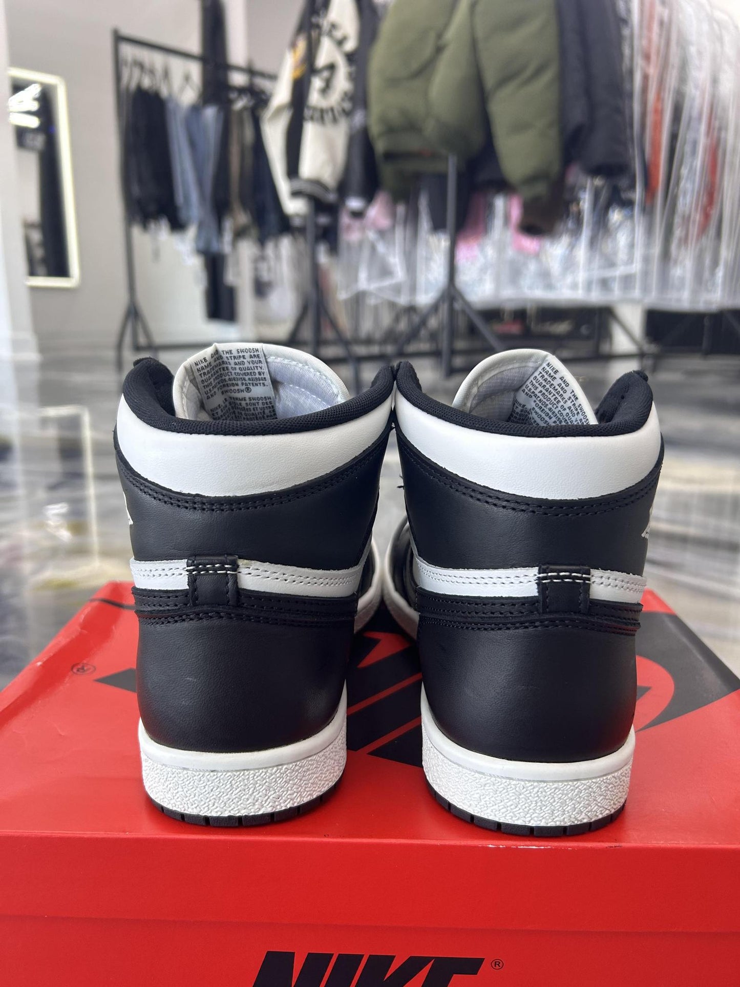 Jordan 1 85 "Black White" Used Size 9