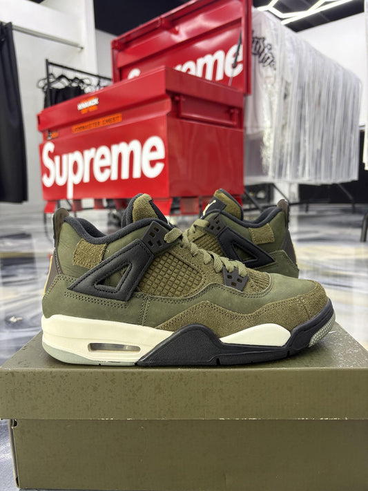 Jordan 4 Craft "Olive" Used Size 7Y/8.5W