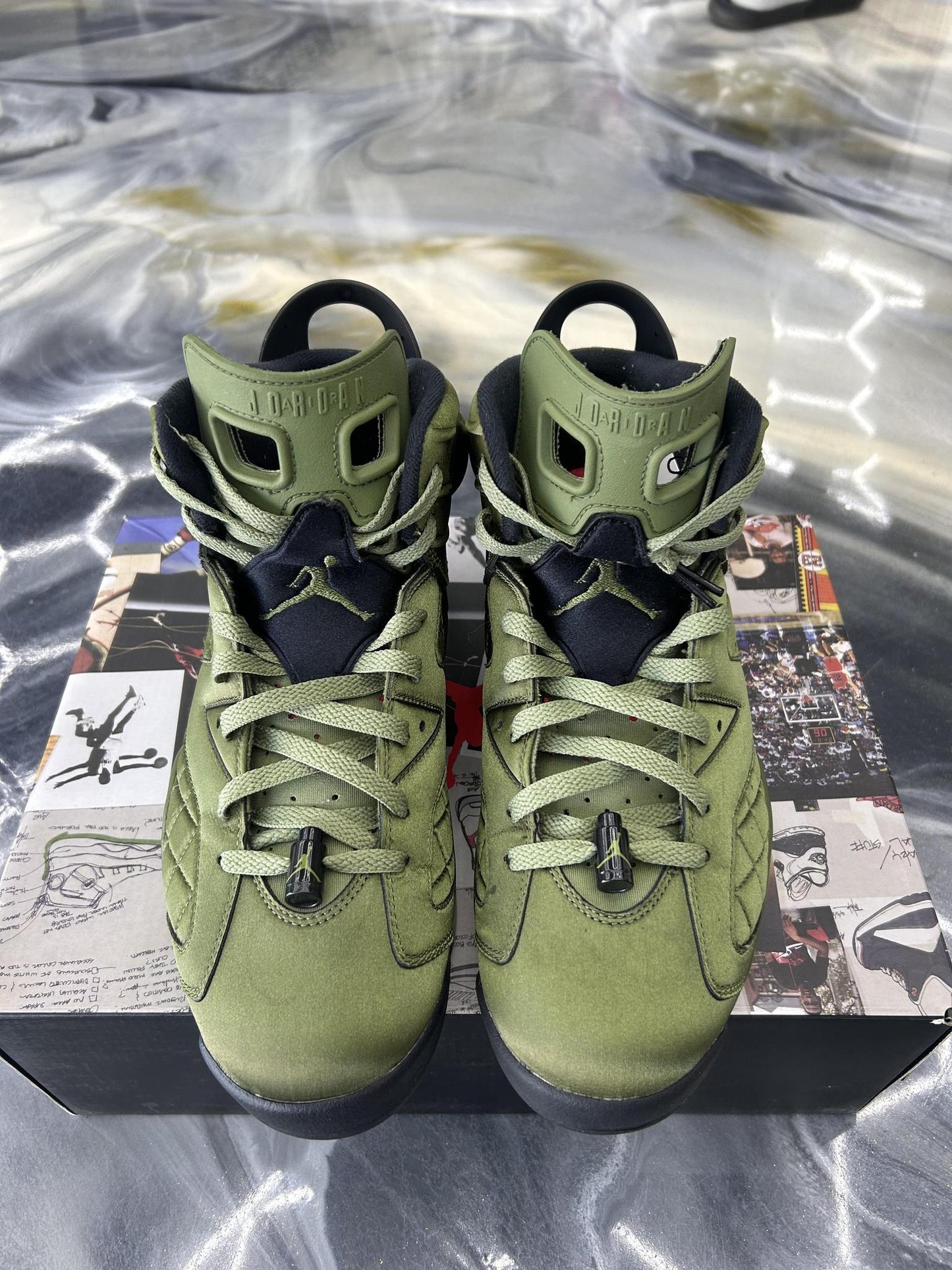 Jordan 6 "Pinnacle Flight Jacket" Used Size 12