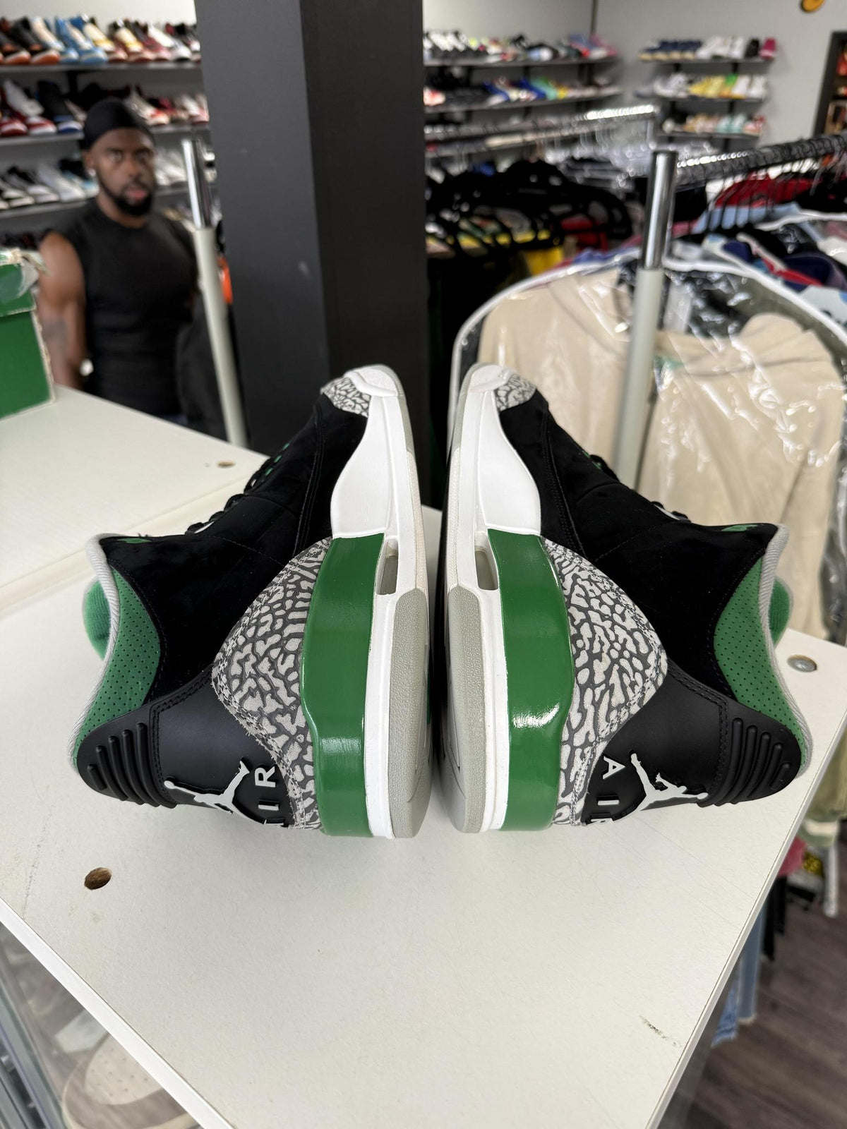 Jordan 3 "Pine Green" Used Size 13