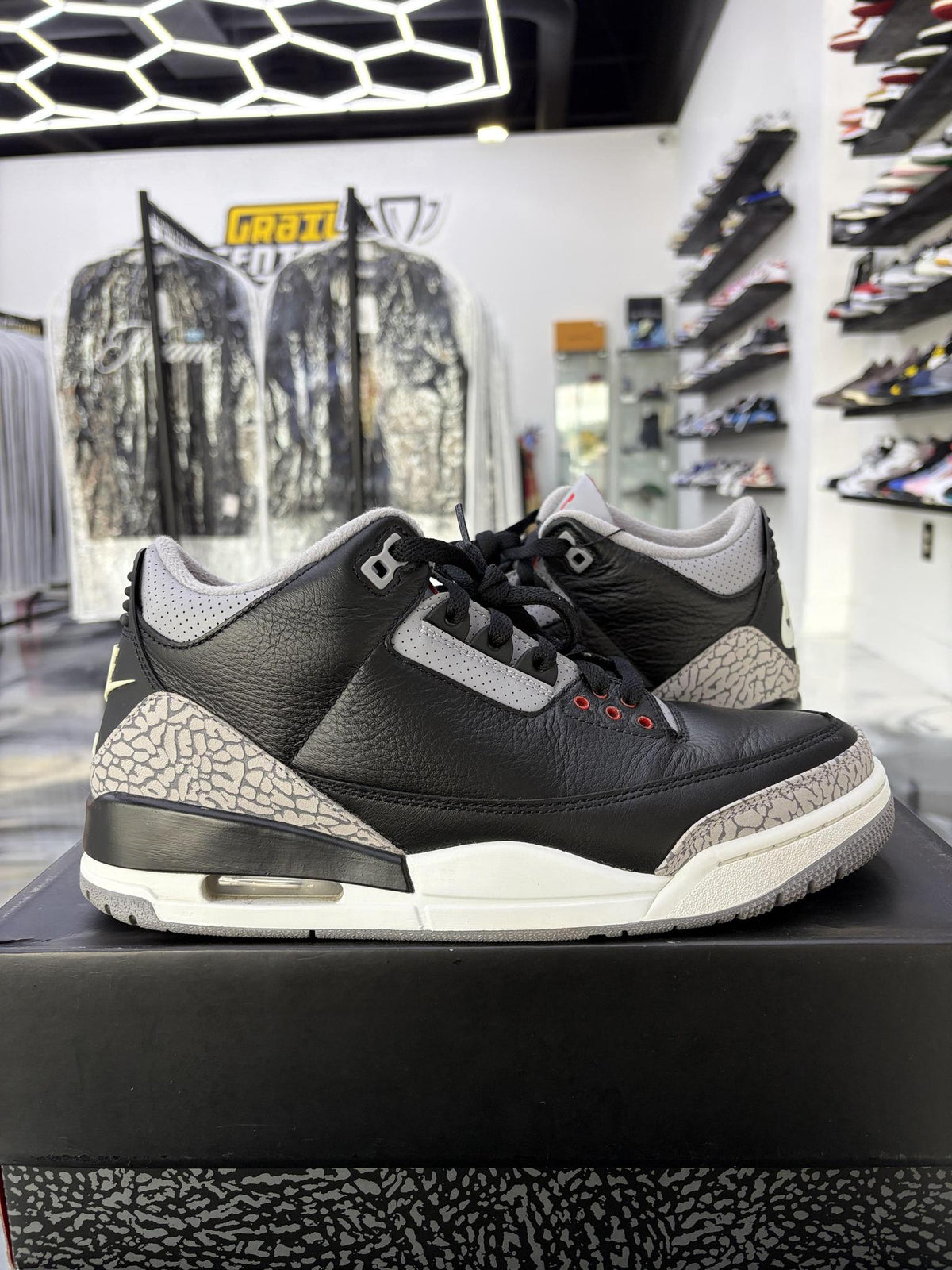 Jordan 3 "Black Cement" Used Size 9.5