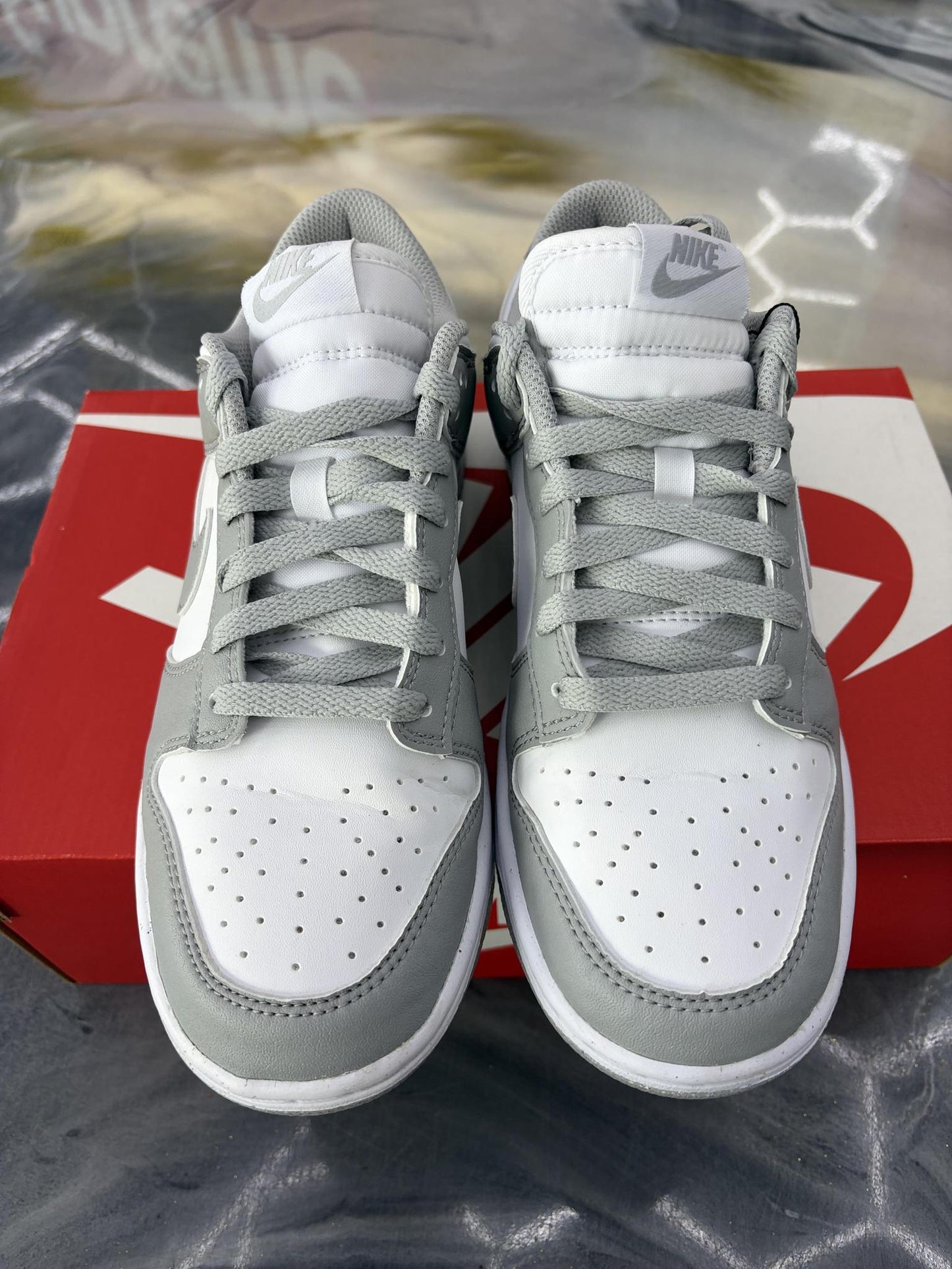 Nike Dunk Low "Light Smoke Grey" Used Size 7Y/8.5W