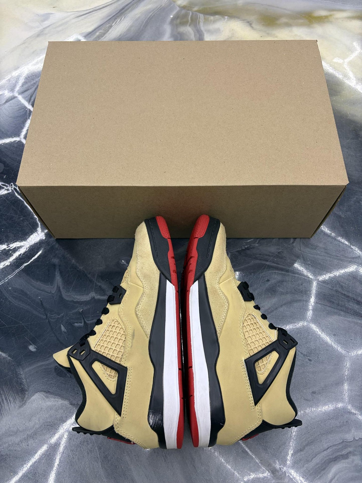 Jordan 4 "Pizza" Used Size 3Y/4.5W