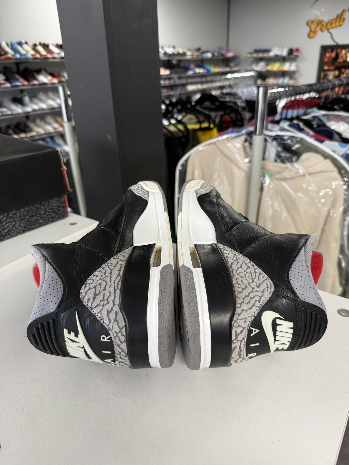 Jordan 3 "Black Cement" Used Size 9
