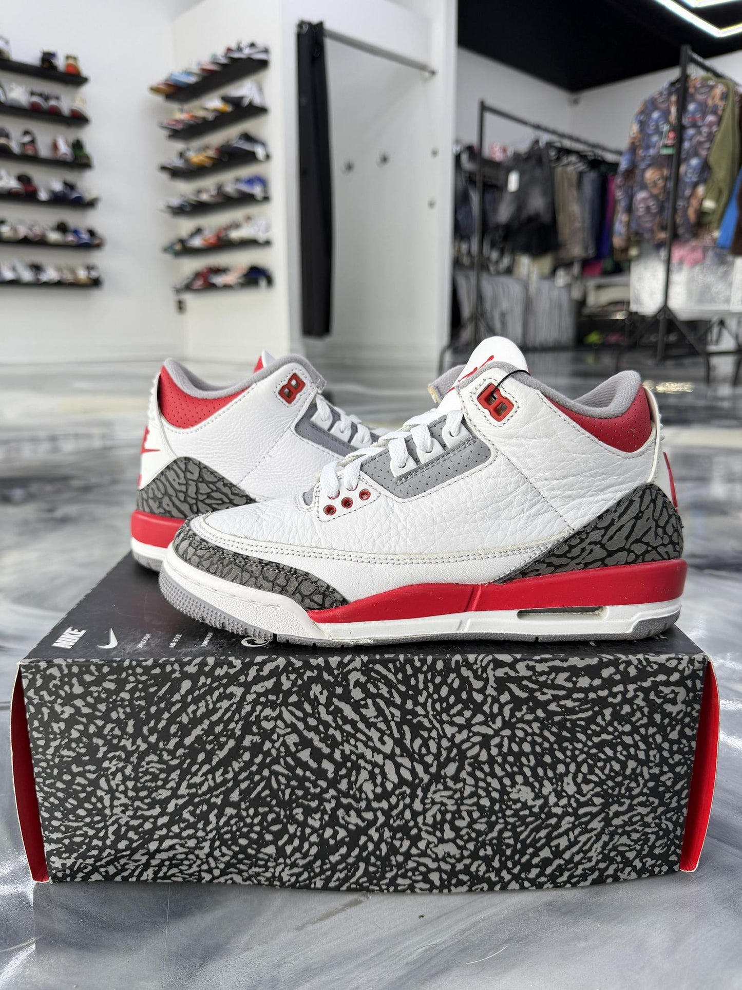 Jordan 3 "Fire Red" Used Size 6Y