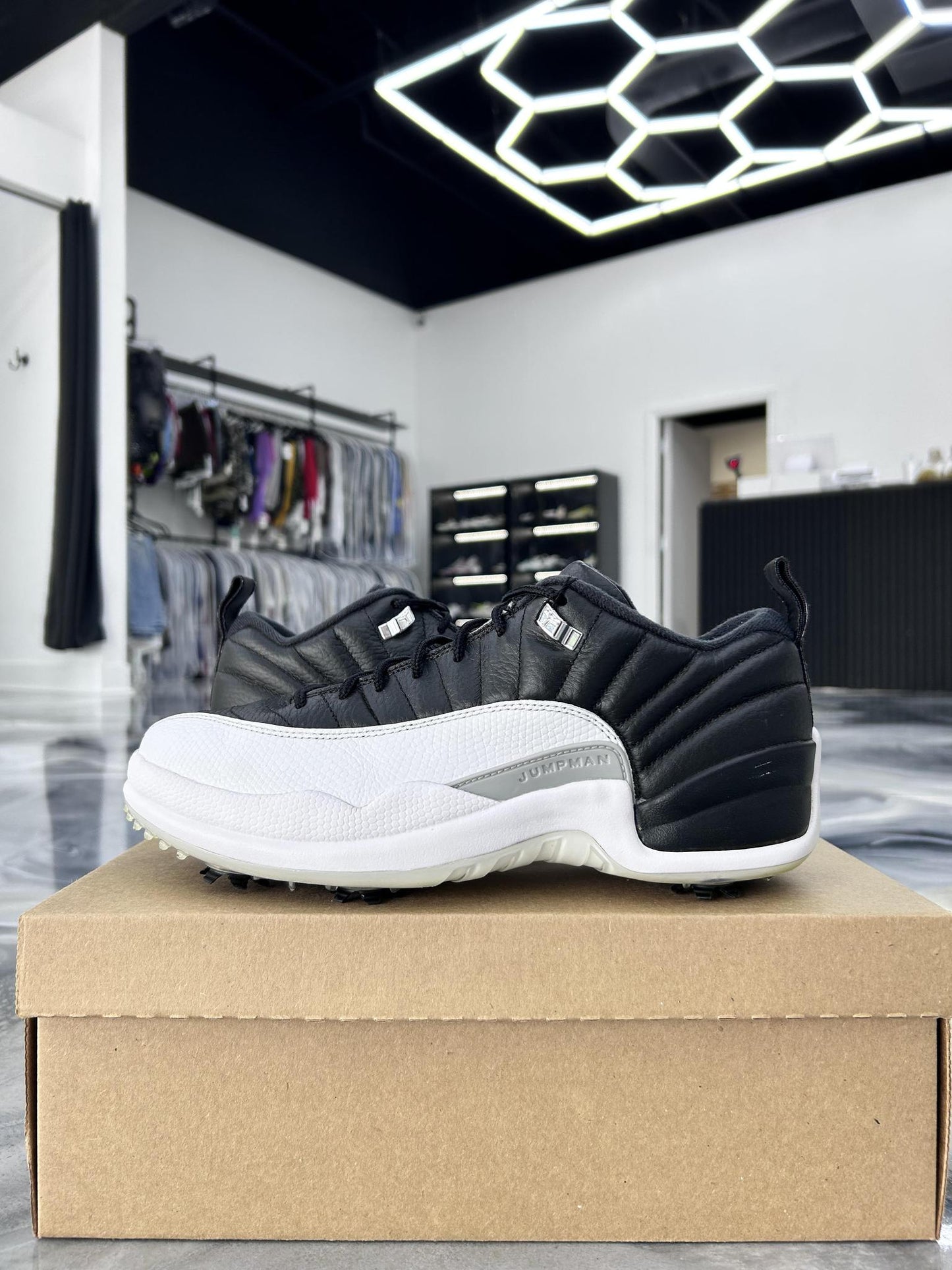 Jordan 12 Low Golf "Playoff" Used Size 10.5
