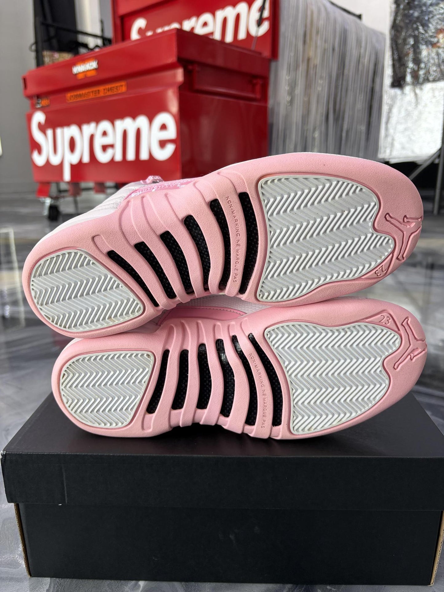 Jordan 12 "Pearl Pink" Used Size 6.5Y/8W