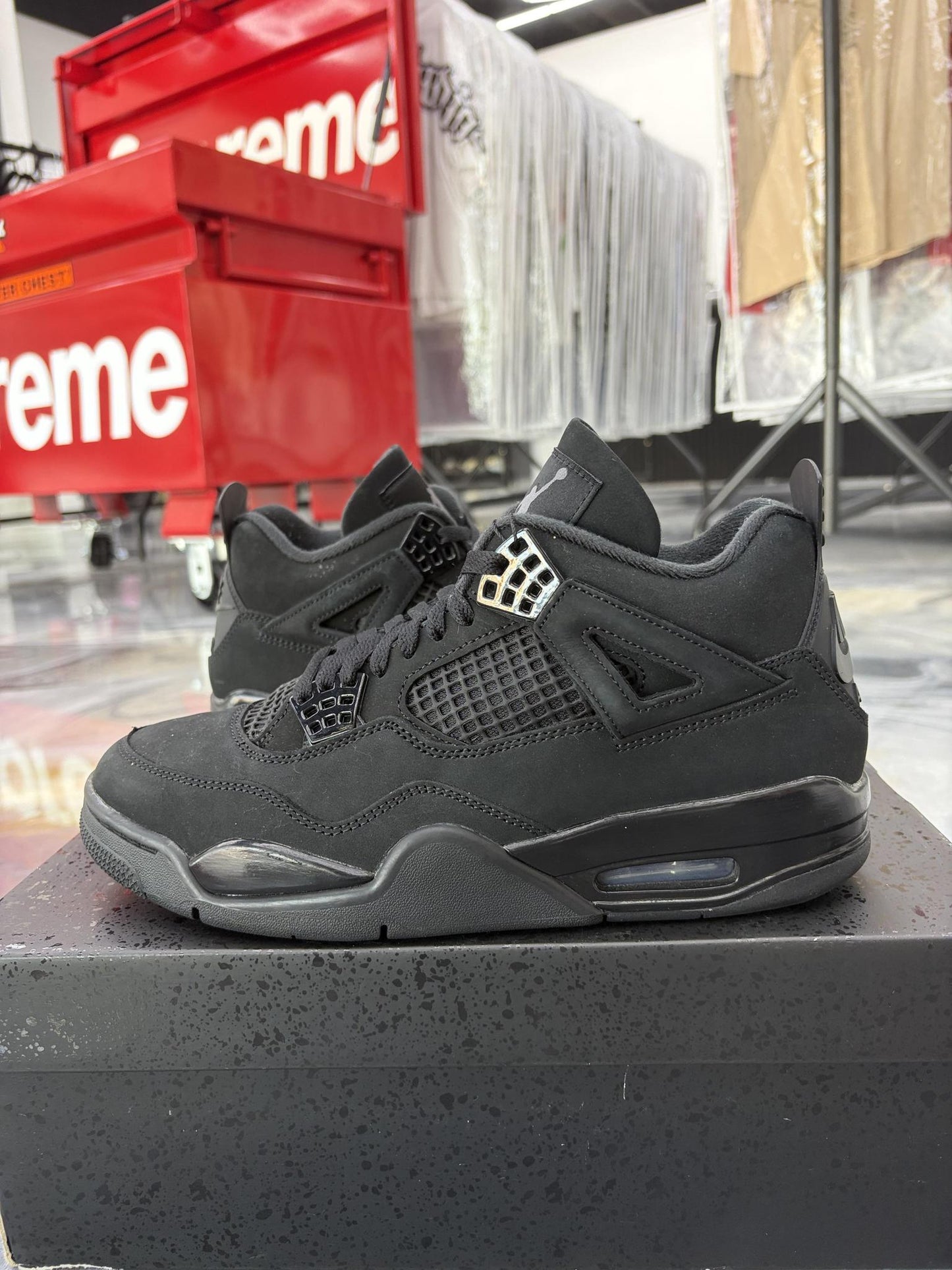 Jordan 4 "Black Cat" Used Size 9.5