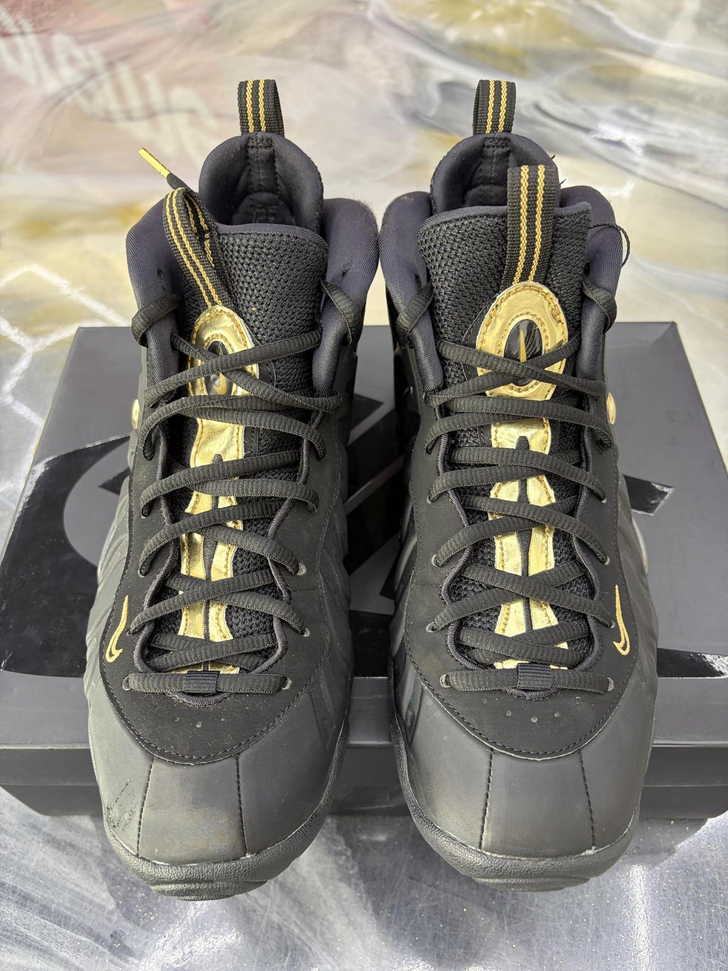 Nike Air Foamposite Pro "Metallic Gold" Used Size 7Y/8.5W