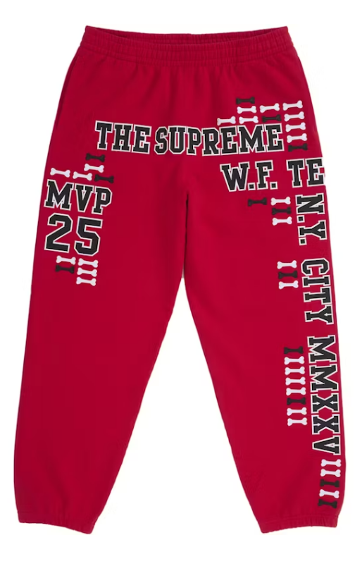 Supreme League Champ Sweatpants "Red"