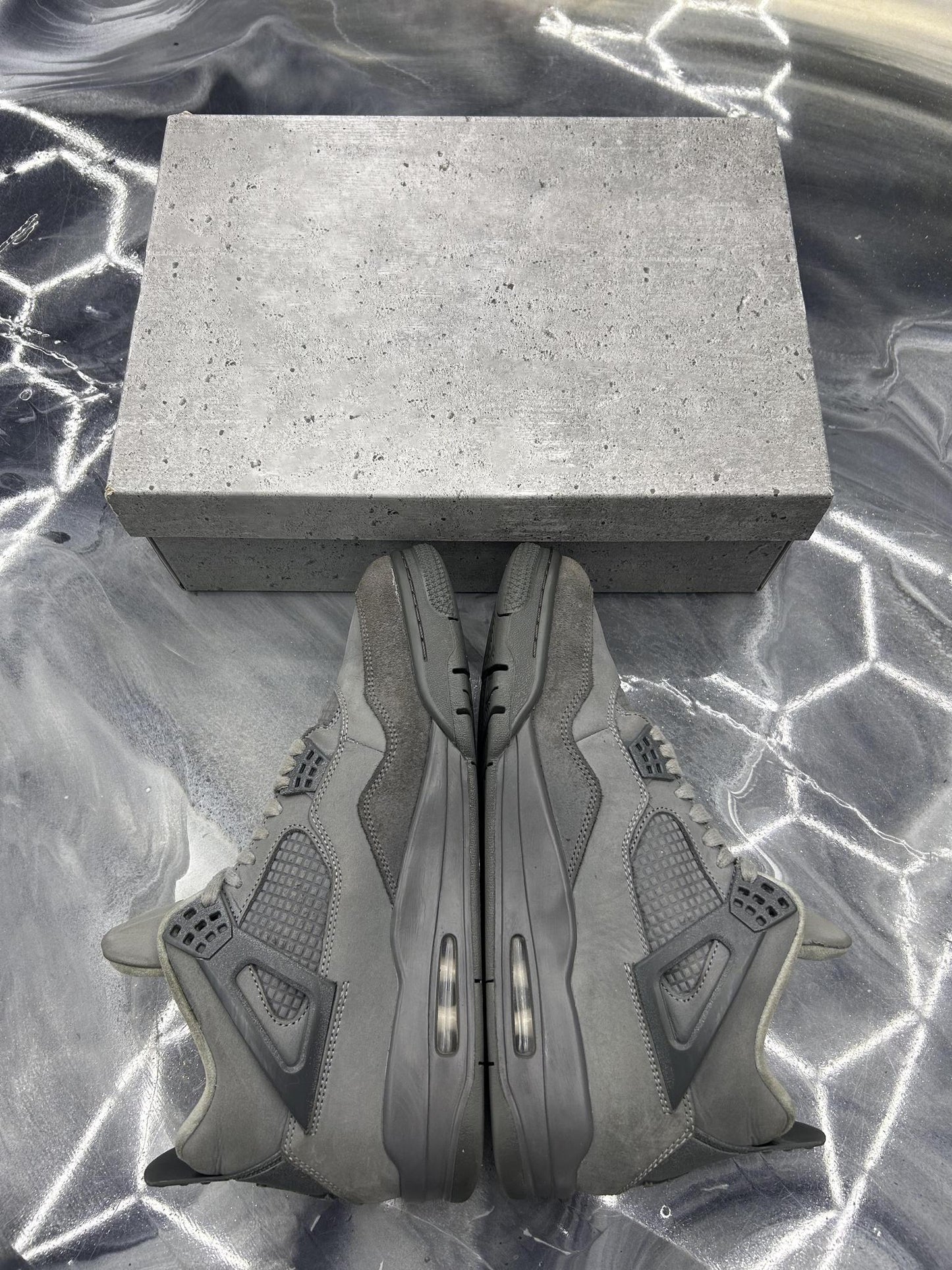 Jordan 4 "Wet Cement" Used Size 11