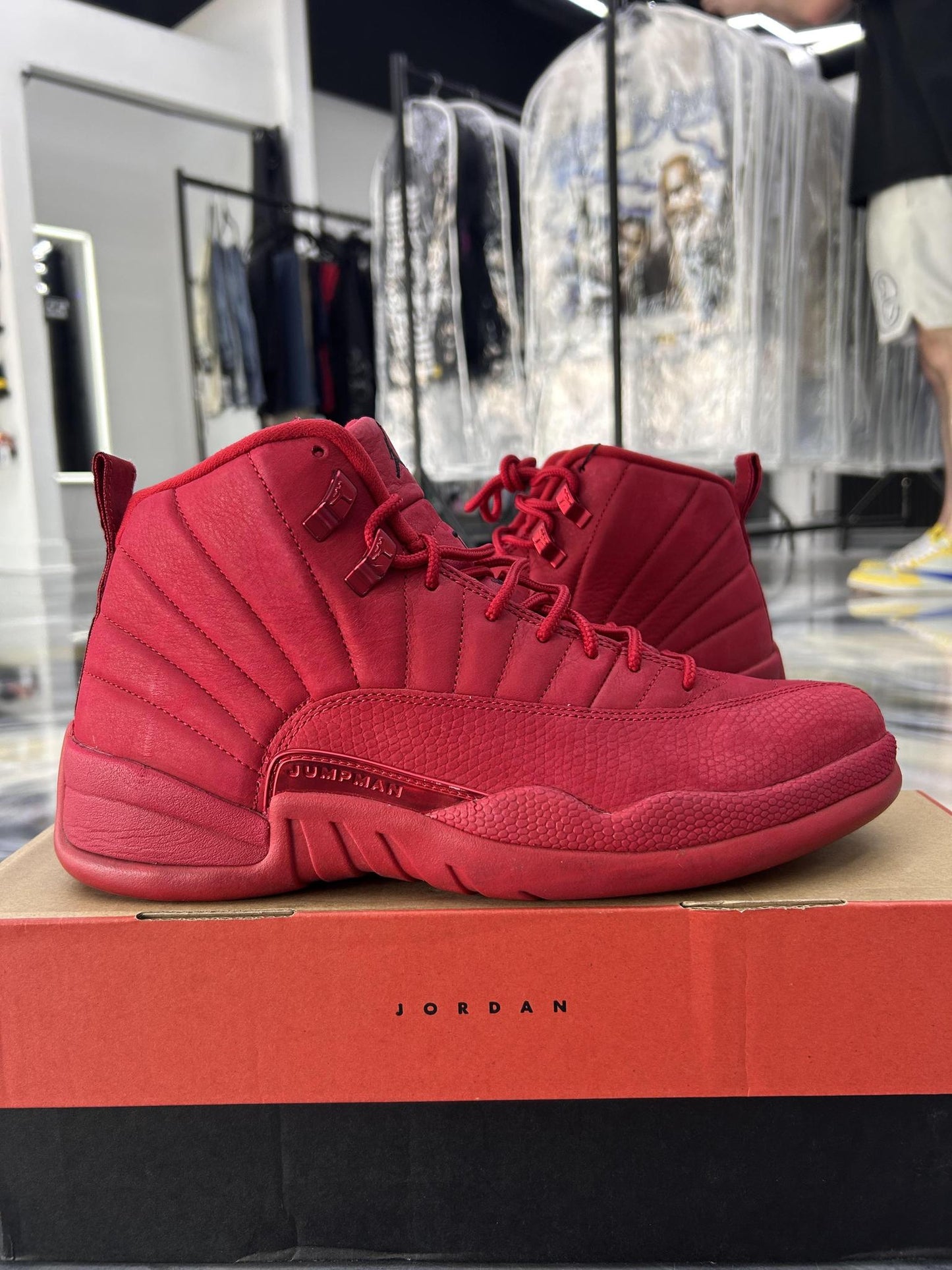 Jordan 12 "Red Suede" Used Size 10