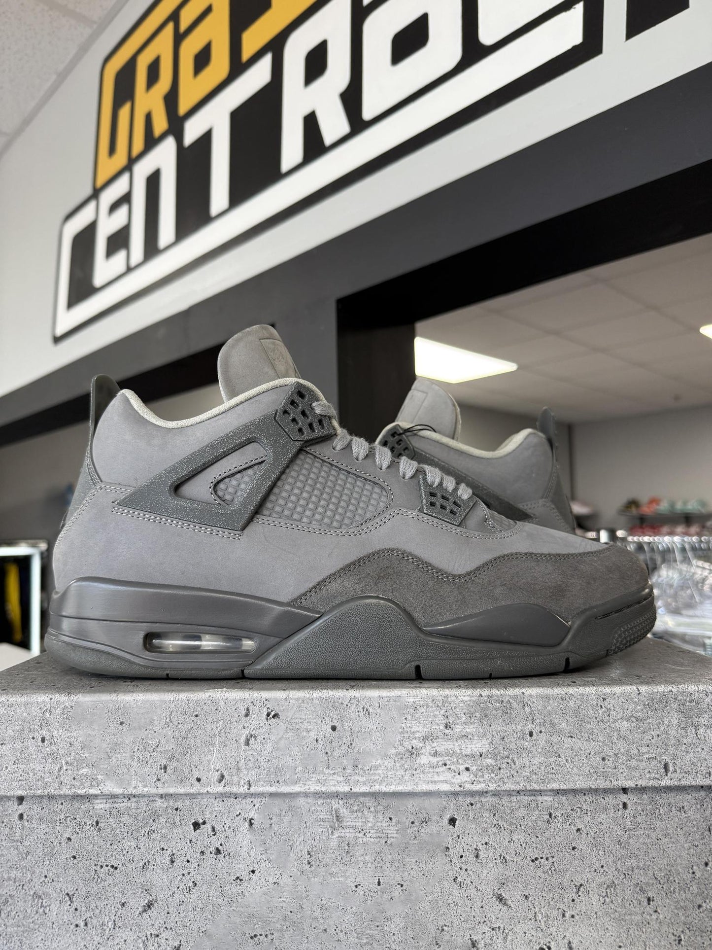 Jordan 4 "Wet Cement" Used Size 14