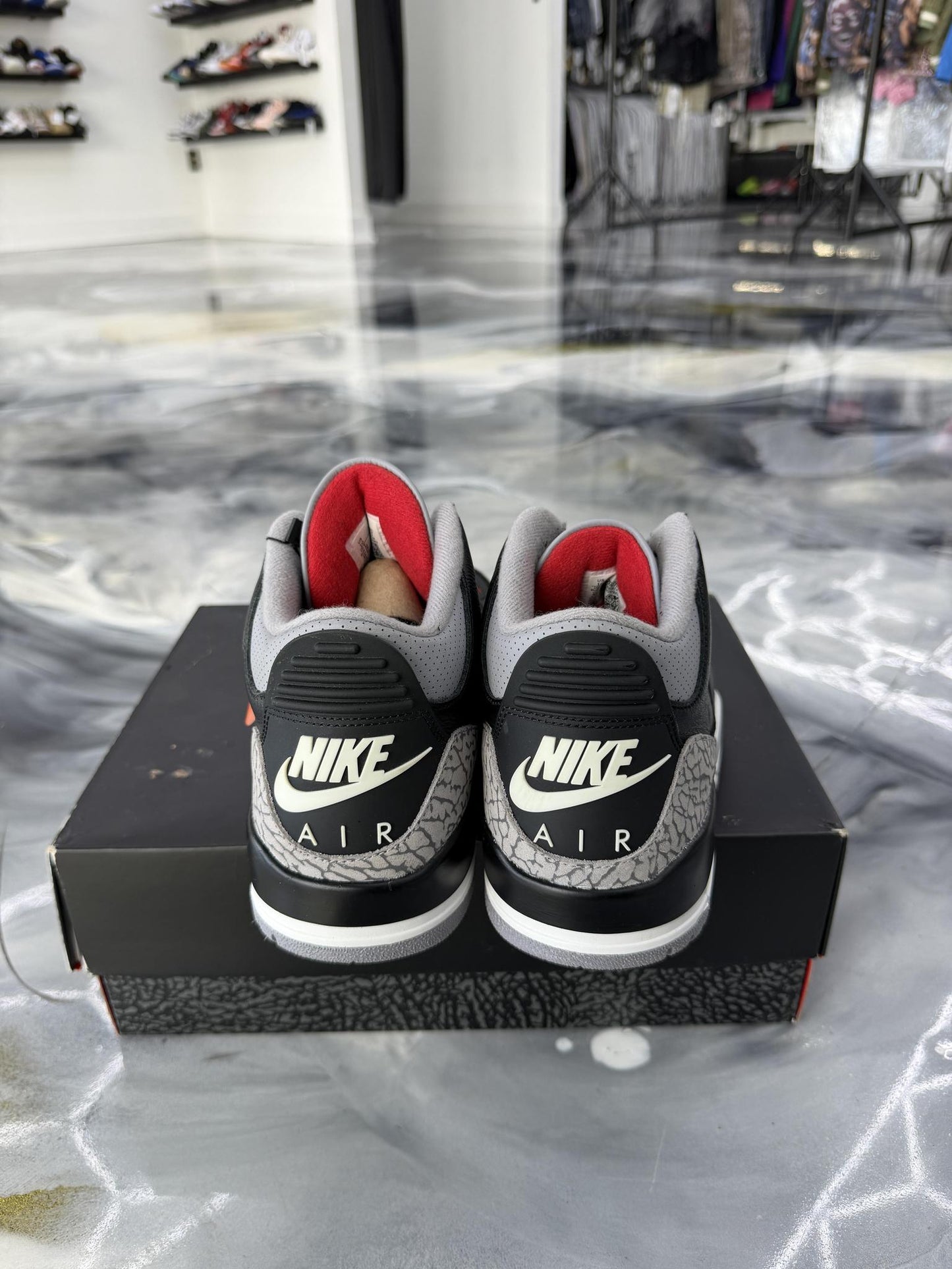 Jordan 3 "Black Cement" Used Size 10