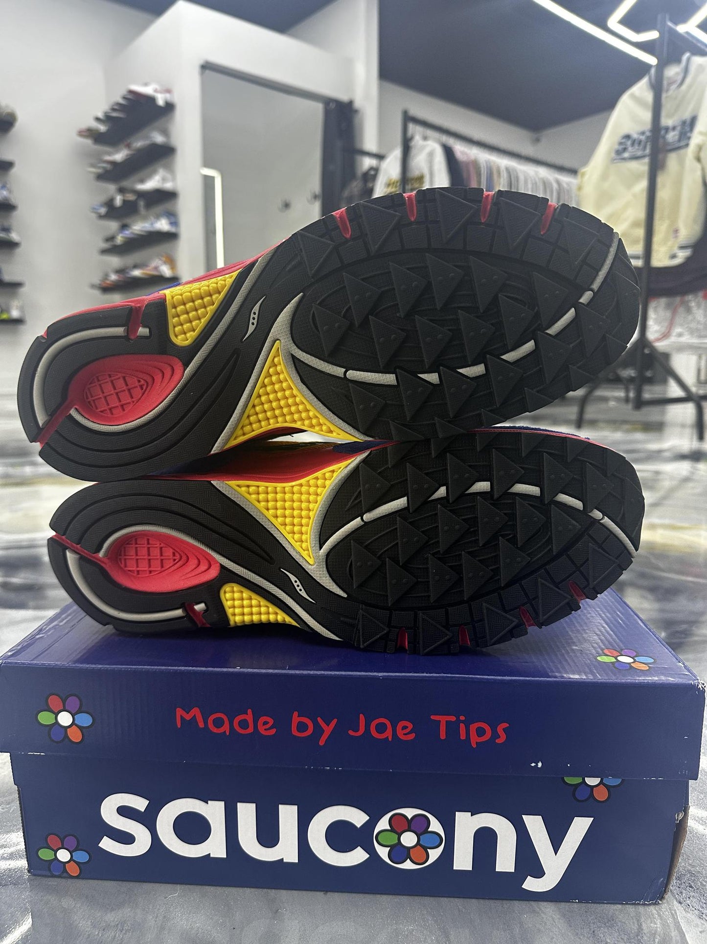 Saucony Grid jazz 9 x "Jae Tips I Love You But Im Busy" Used Size 13