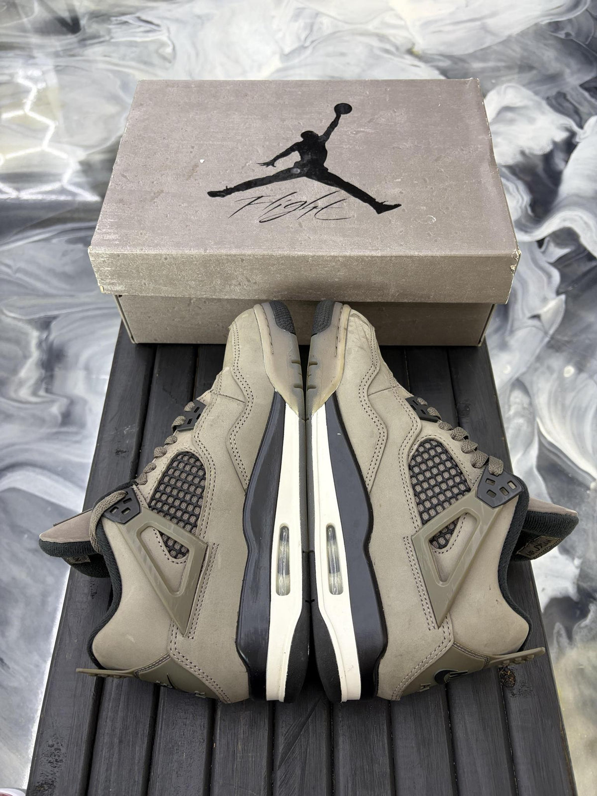 Jordan 4 "Cave Stone" Used Size 7Y/8.5W