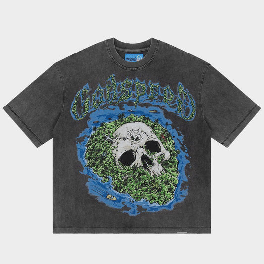 Godspeed Skull Island II Black Tee
