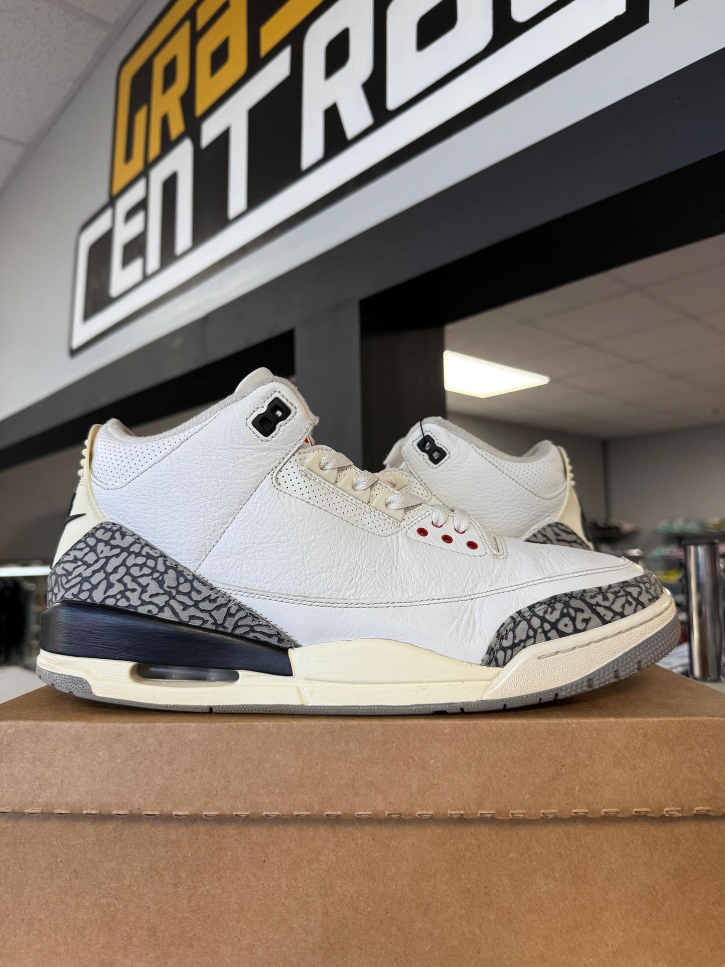 Jordan 3 "White Cement Reimagined" Used Size 14