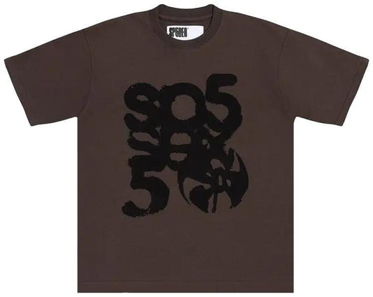 Sp5der Sp5 Tee "Brown Black"