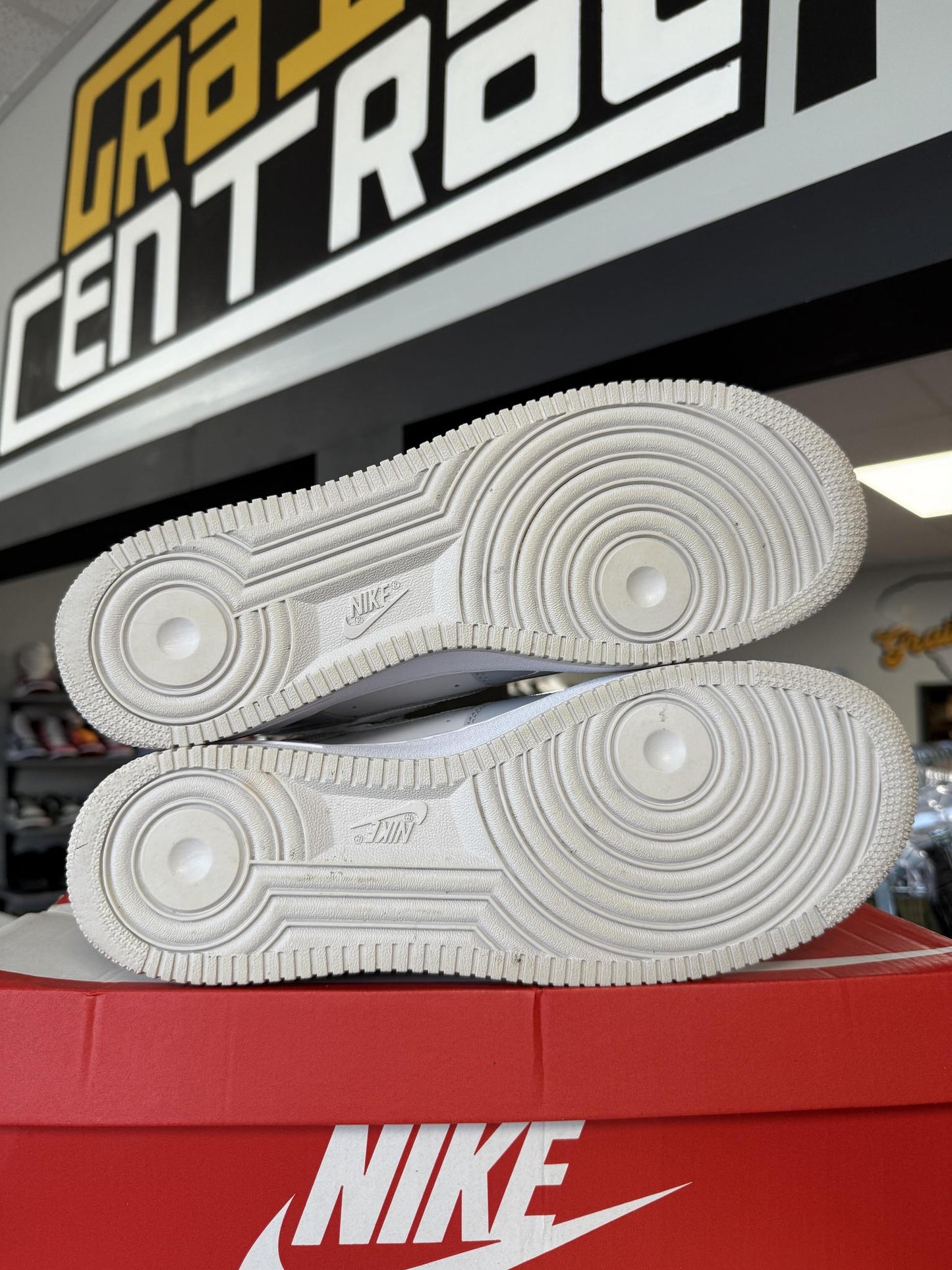 Nike AF1 "Patent Grey" Used Size 12