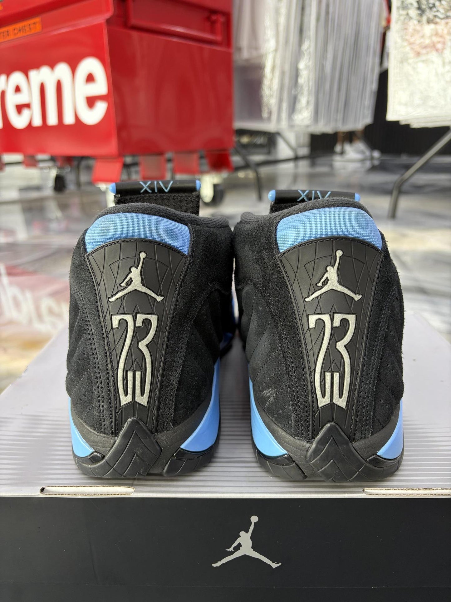 Jordan 14 "University Blue" Used Size 10.5