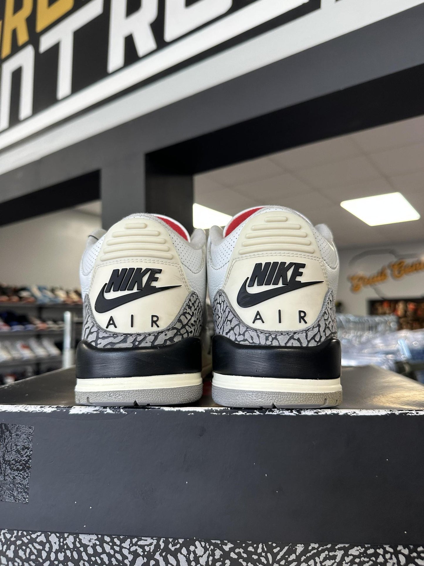 Jordan 3 "White Cement" Used Size 9