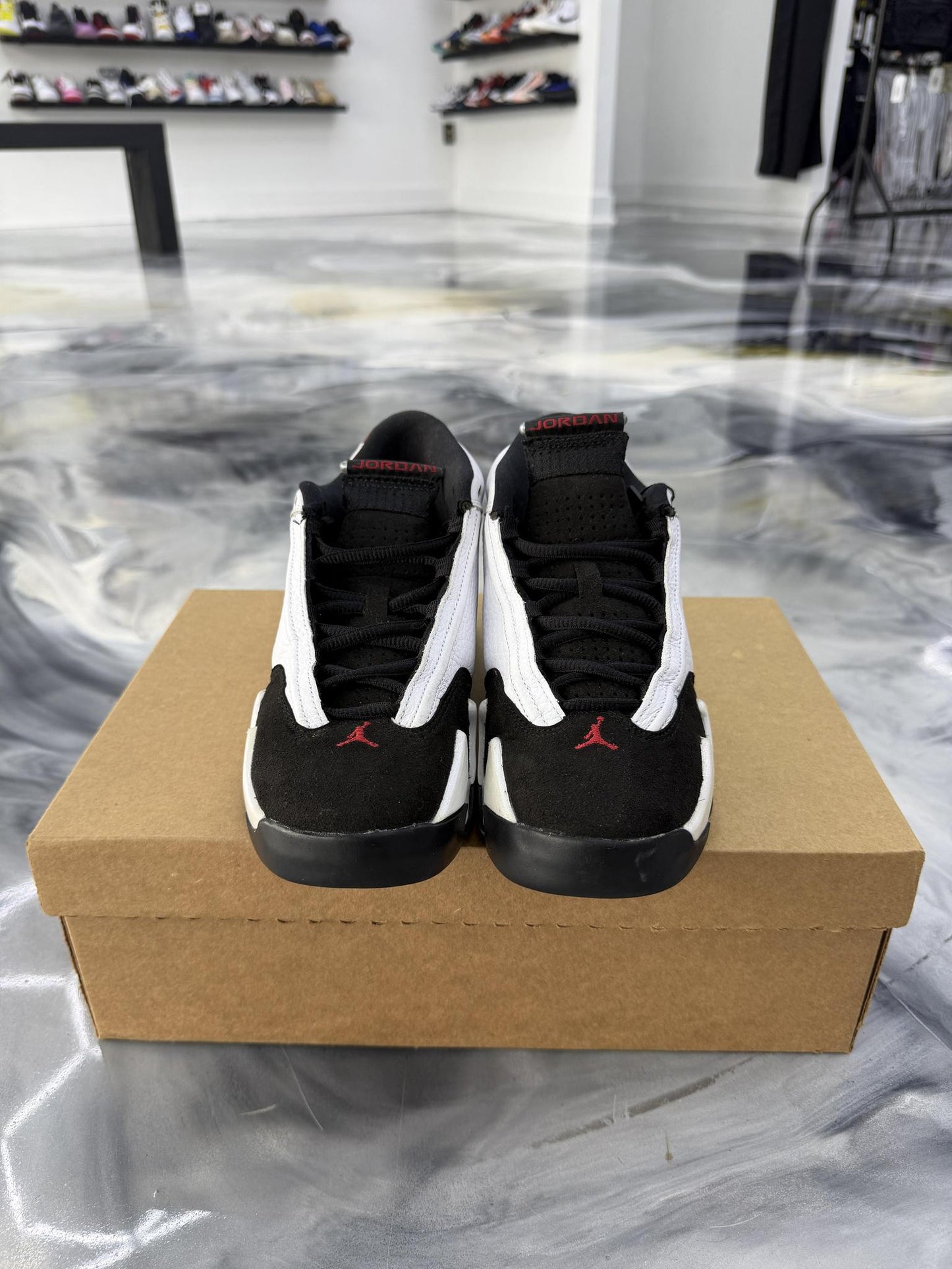 Jordan 14 "Black Toe" Used Size 5.5Y/7W