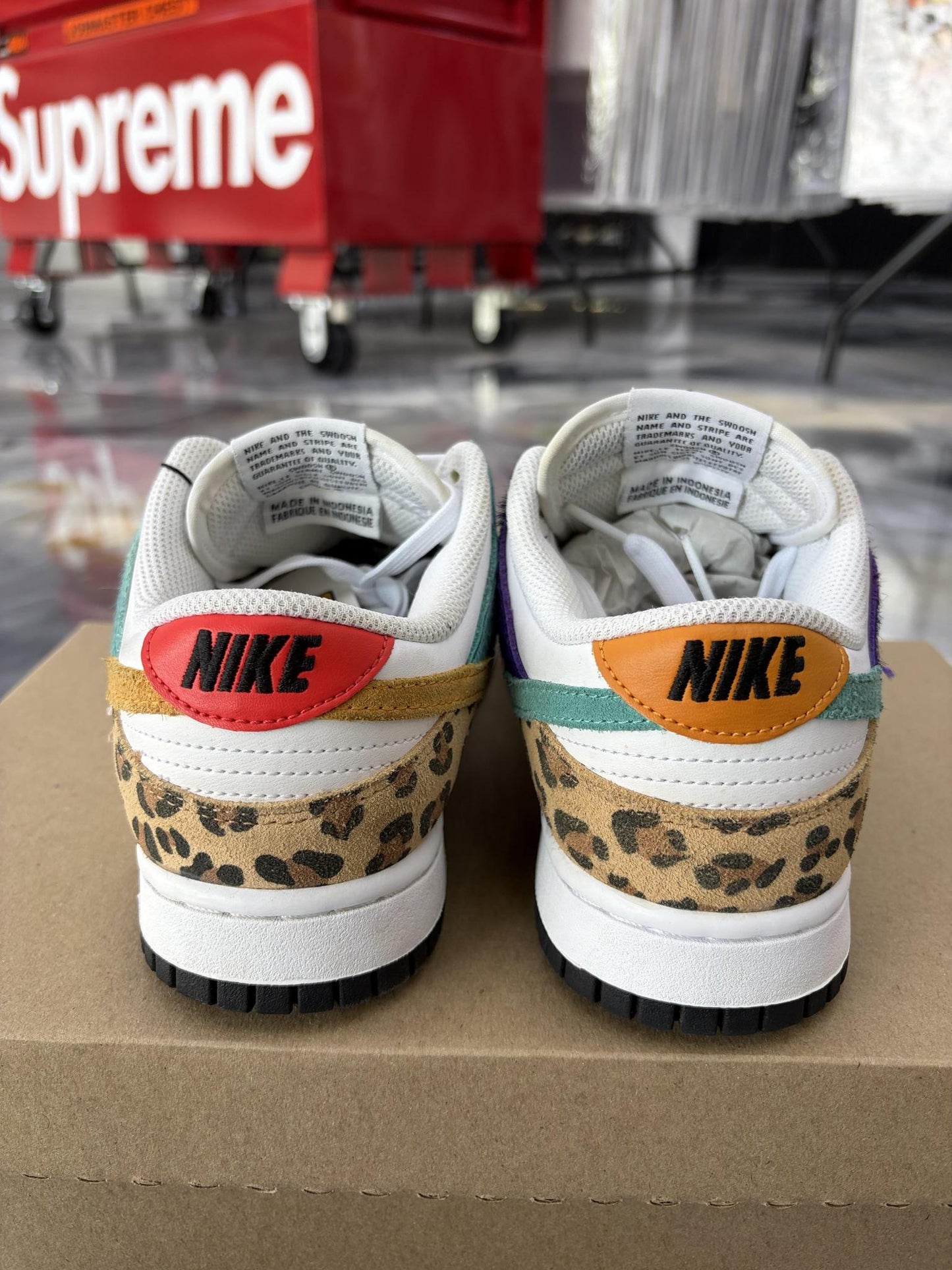 Nike Dunk Low "Safari Mix" Used Size 6Y/7.5W