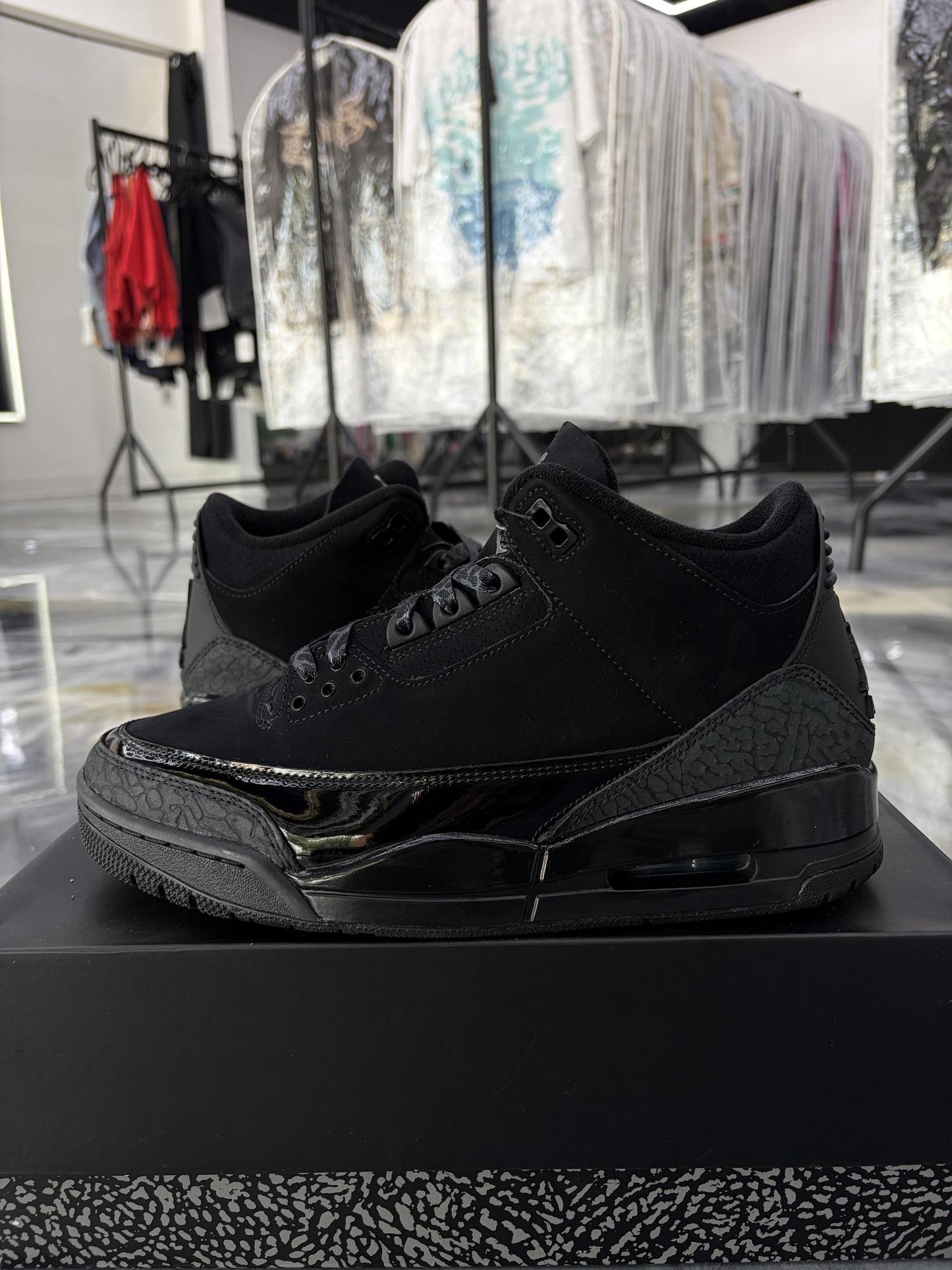 Jordan 3 "Black Cat" Used Size 9