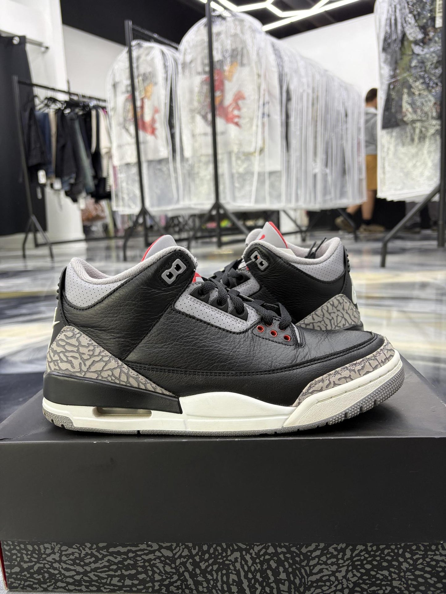 Jordan 3 "Black Cement" Used Size 8.5