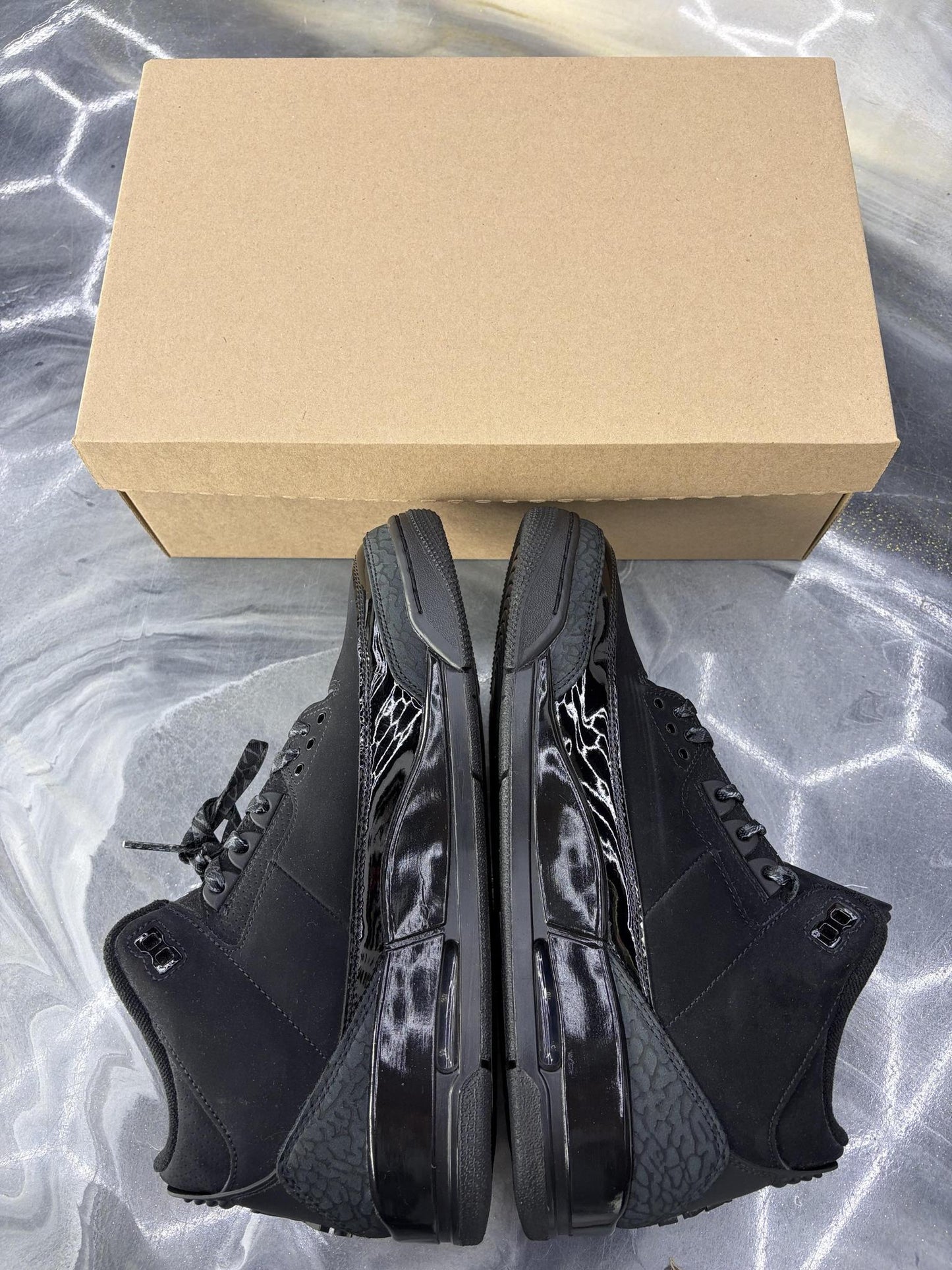 Jordan 3 "Black Cat" Used Size 10