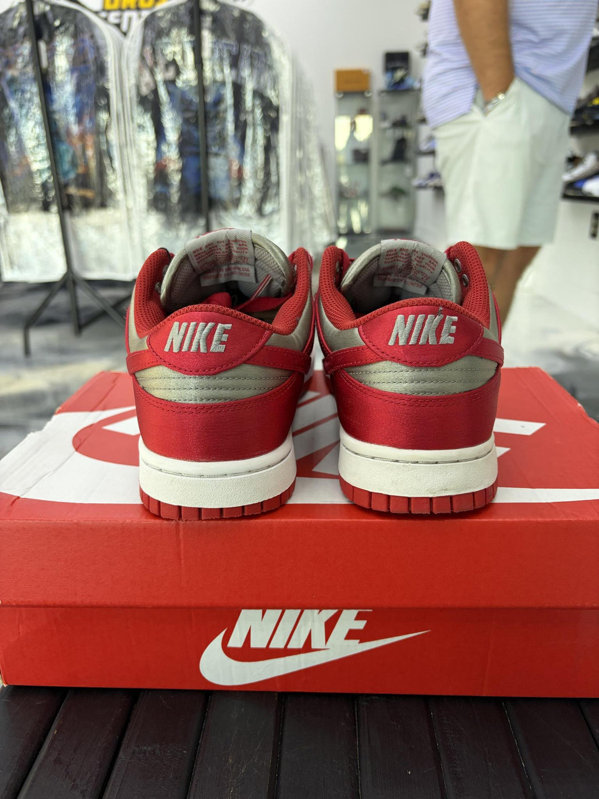 Nike Dunk Low "UNLV Satin" Used Size 7.5