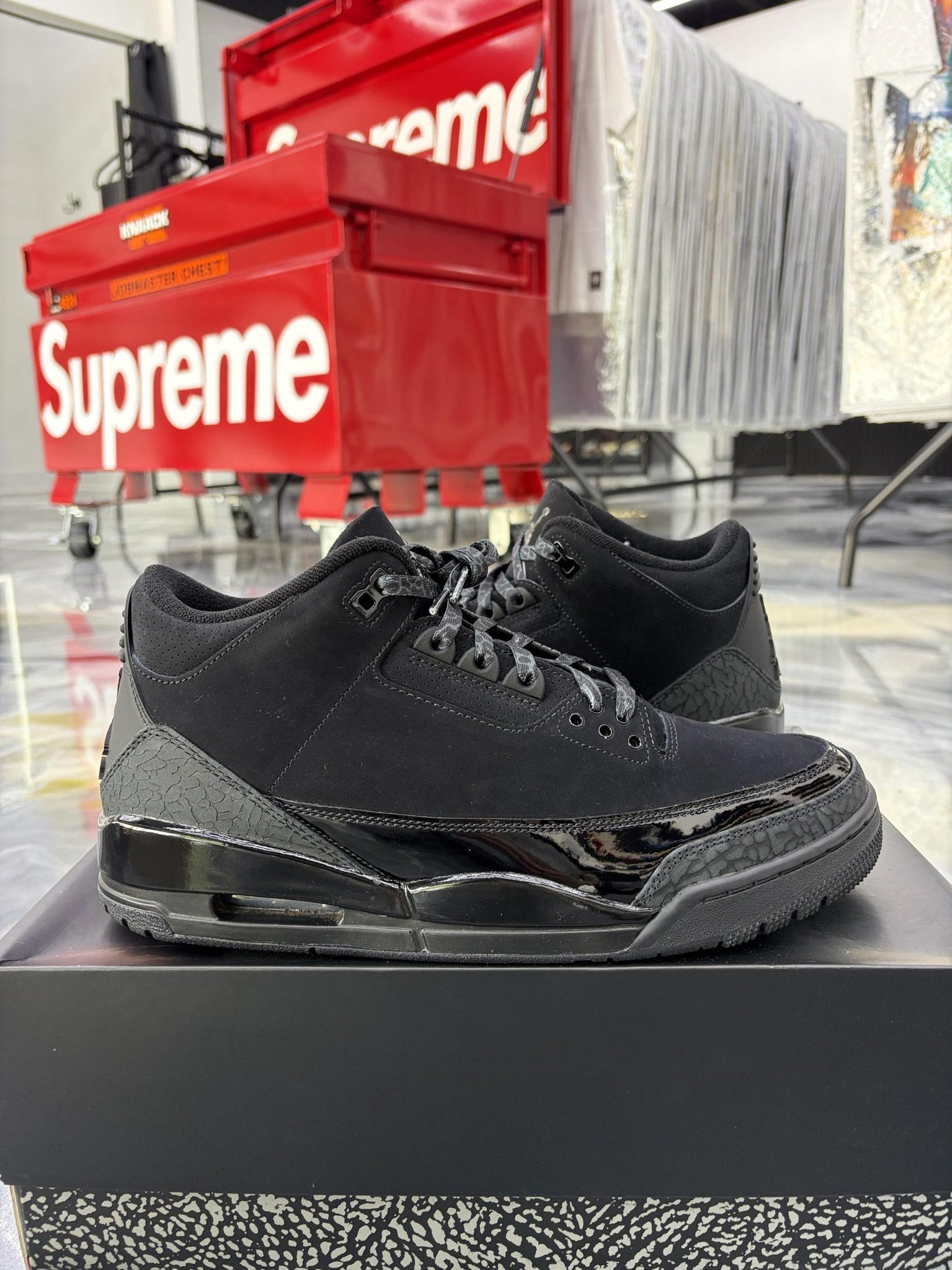 Jordan 3 "Black Cat" Used Size 11