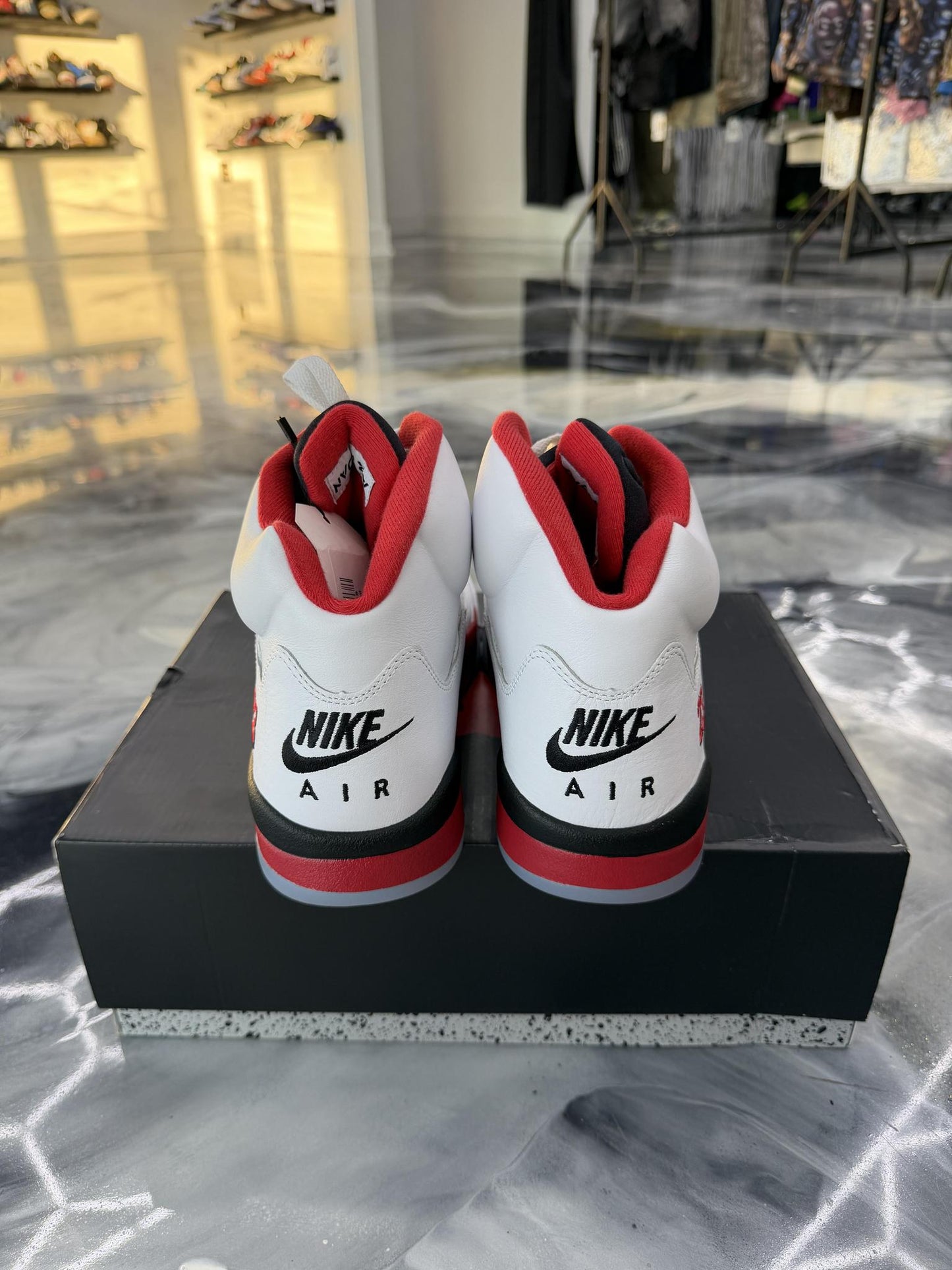 Jordan 5 "Fire Red" Used Size 12