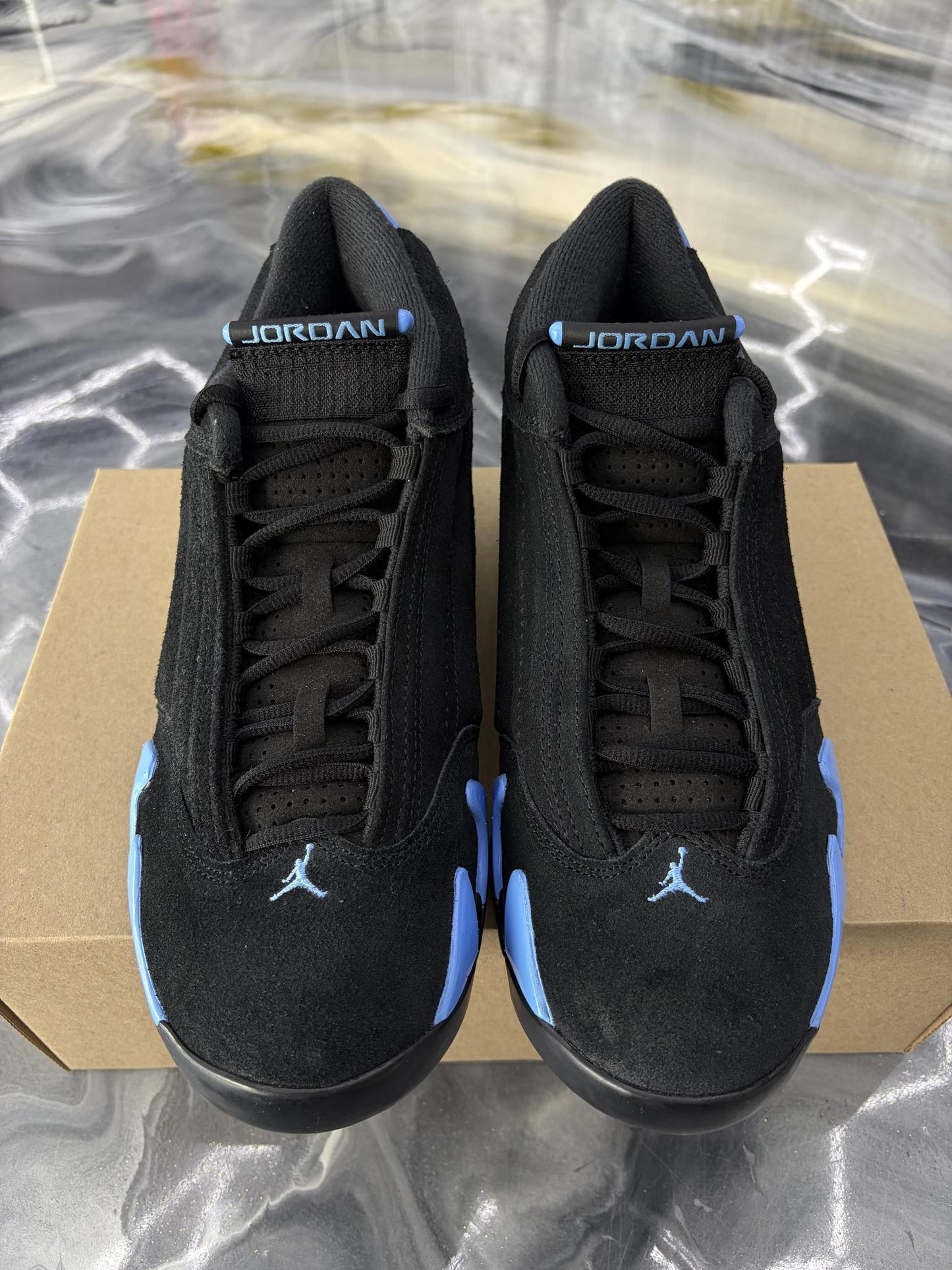 Jordan 14 "University Blue" Used Size 9.5