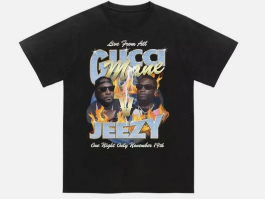 Verzuz Gucci Mane Vs Jeezy Tee "Black"