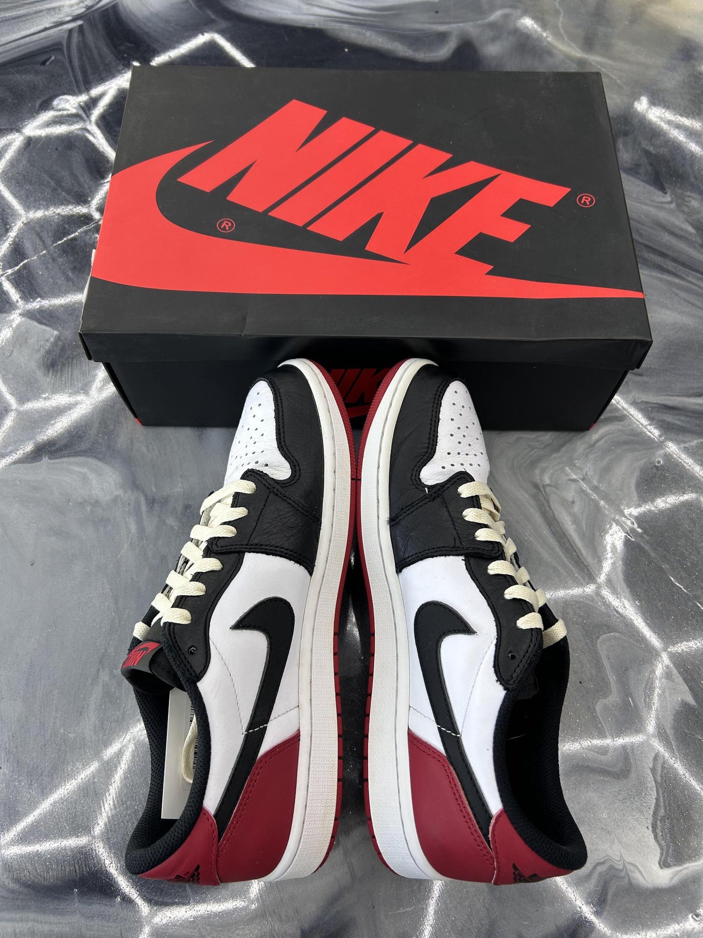 Jordan 1 Low "Black Toe" Used Size 10.5