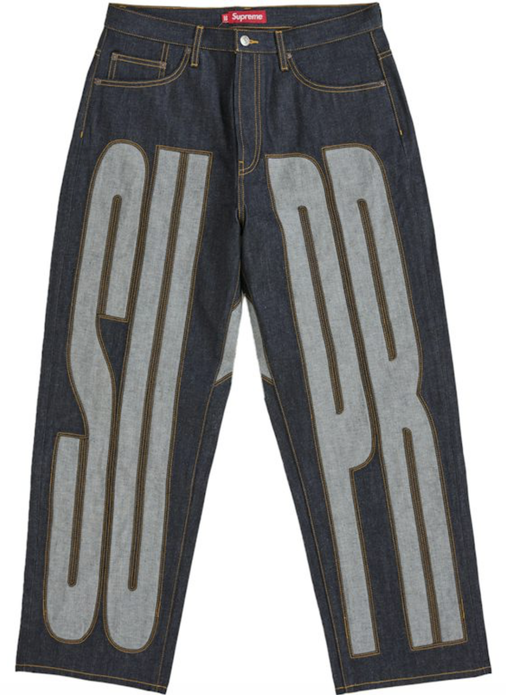 Supreme Inset Sellout Baggy Jeans "Indigo"