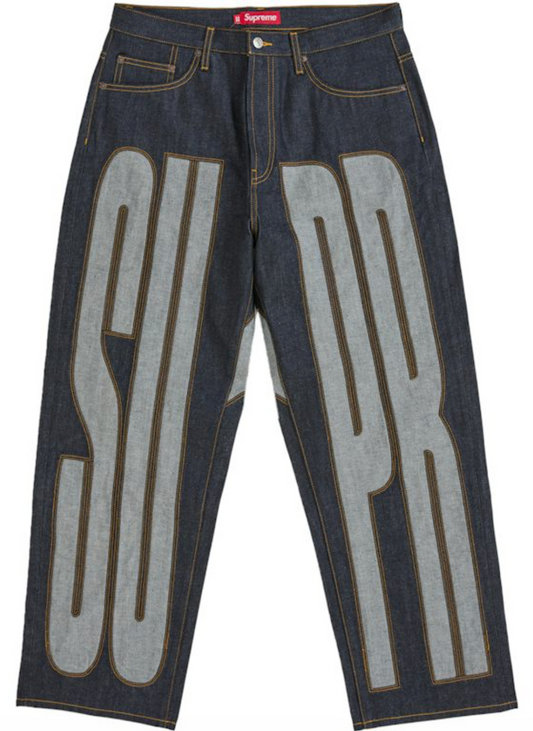 Supreme Inset Sellout Baggy Jeans "Indigo"