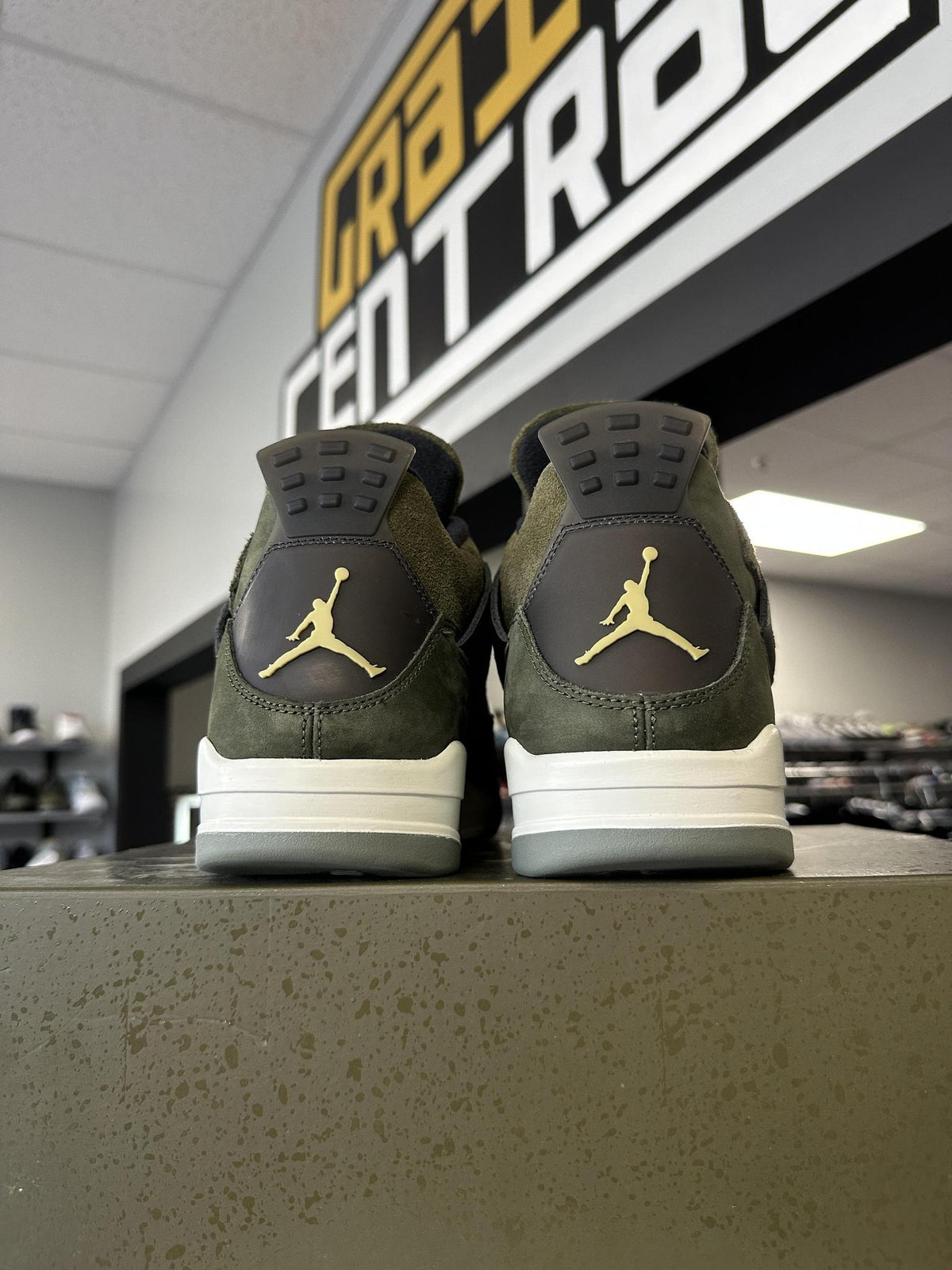 Jordan 4 "Craft Olive" Used Size 14