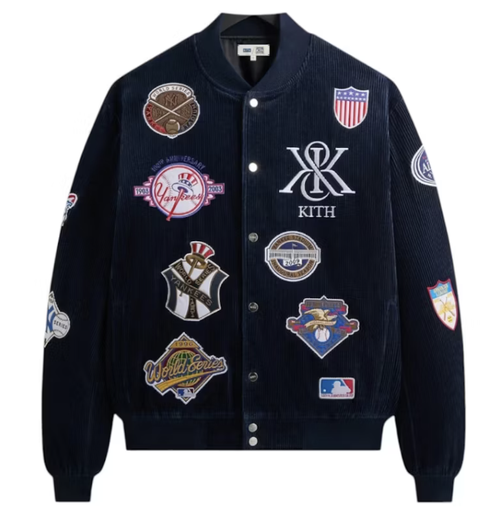 Kith x New York Yankees Corduroy Avery Bomber Jacket