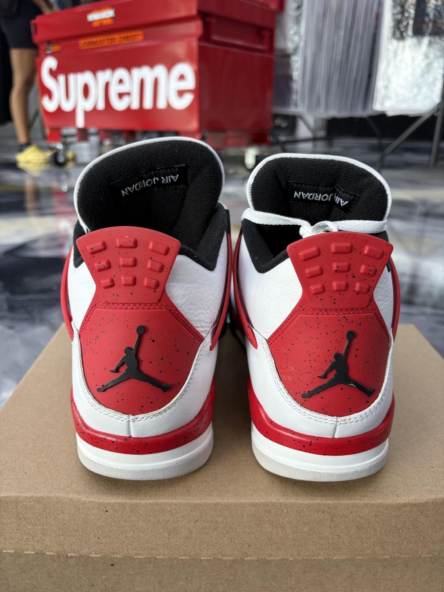 Jordan 4 "Red Cement" Used Size 11
