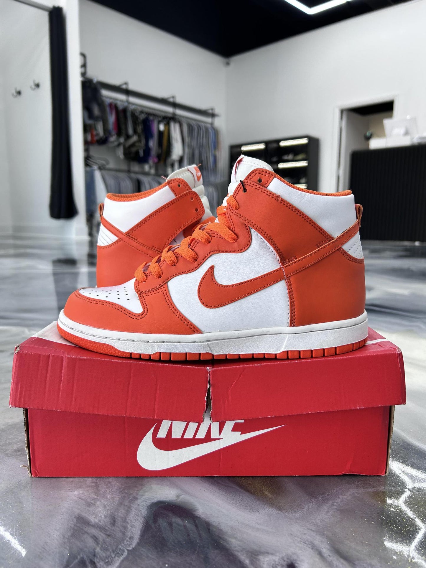 Nike Dunk High "Syracuse" Used Size 6.5Y/8W